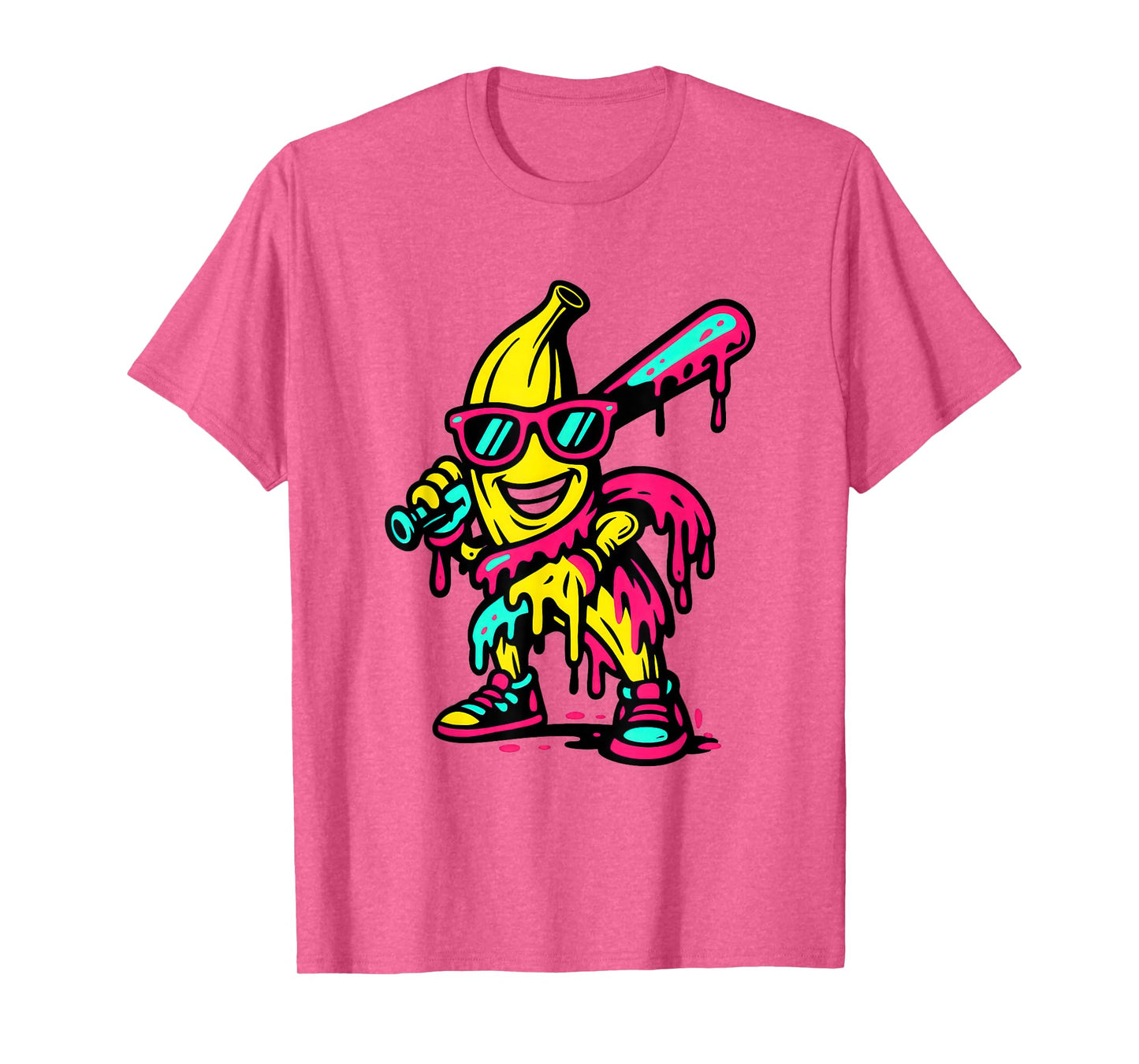 Banana Funny Baseball Drip Kids Youth Boys Girls T-Shirt