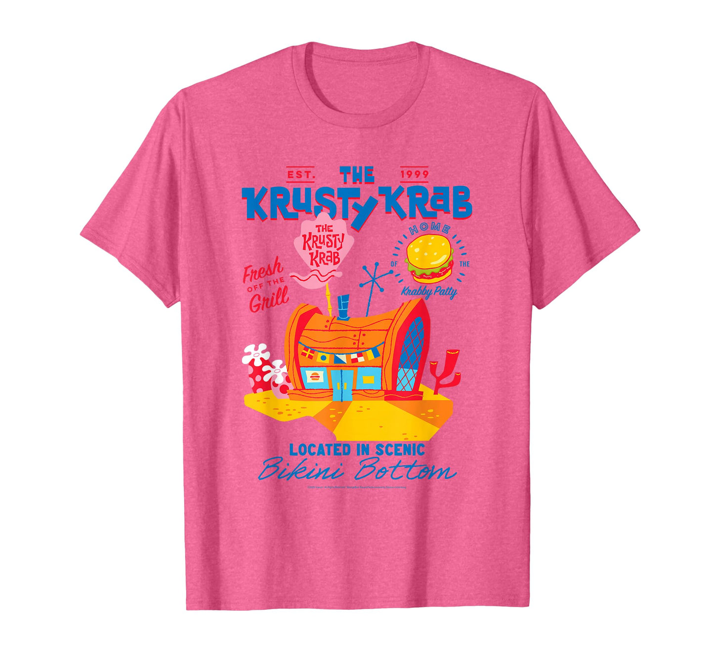 SpongeBob SquarePants Krusty Krab Cartoon Illustration T-Shirt