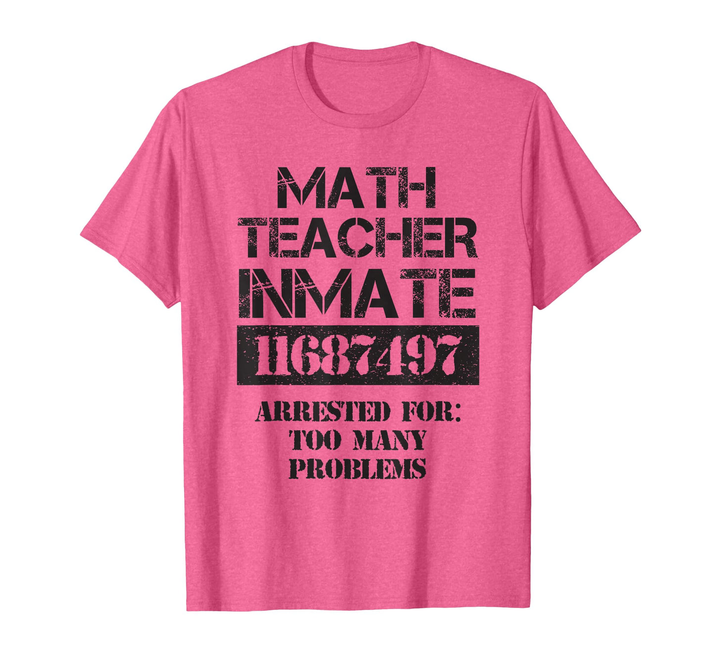Funny Halloween Math Teacher Prisoner Costume T-Shirt