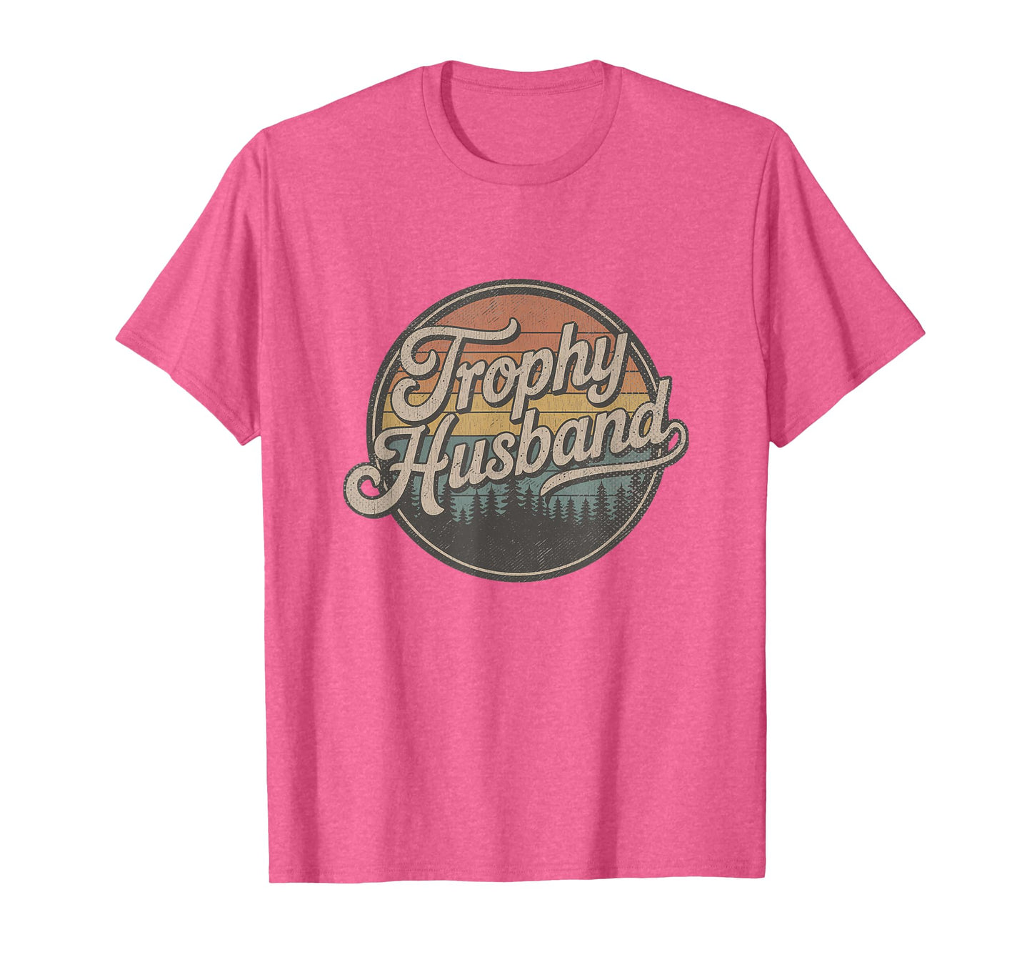 Trophy Husband Vintage Sarcastic Marriage Retro Groom T-Shirt