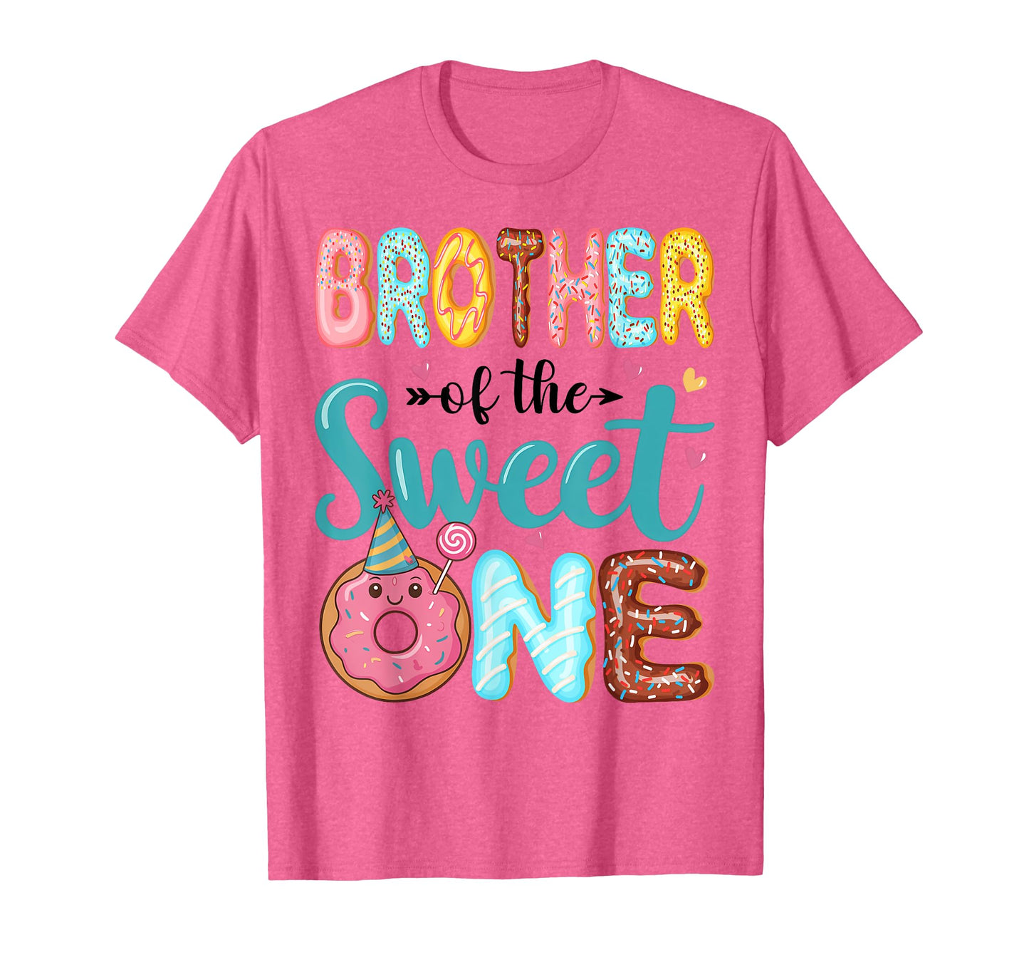 Brother Of The Sweet One 1st Birthday Girl Donut Party T-Shirt