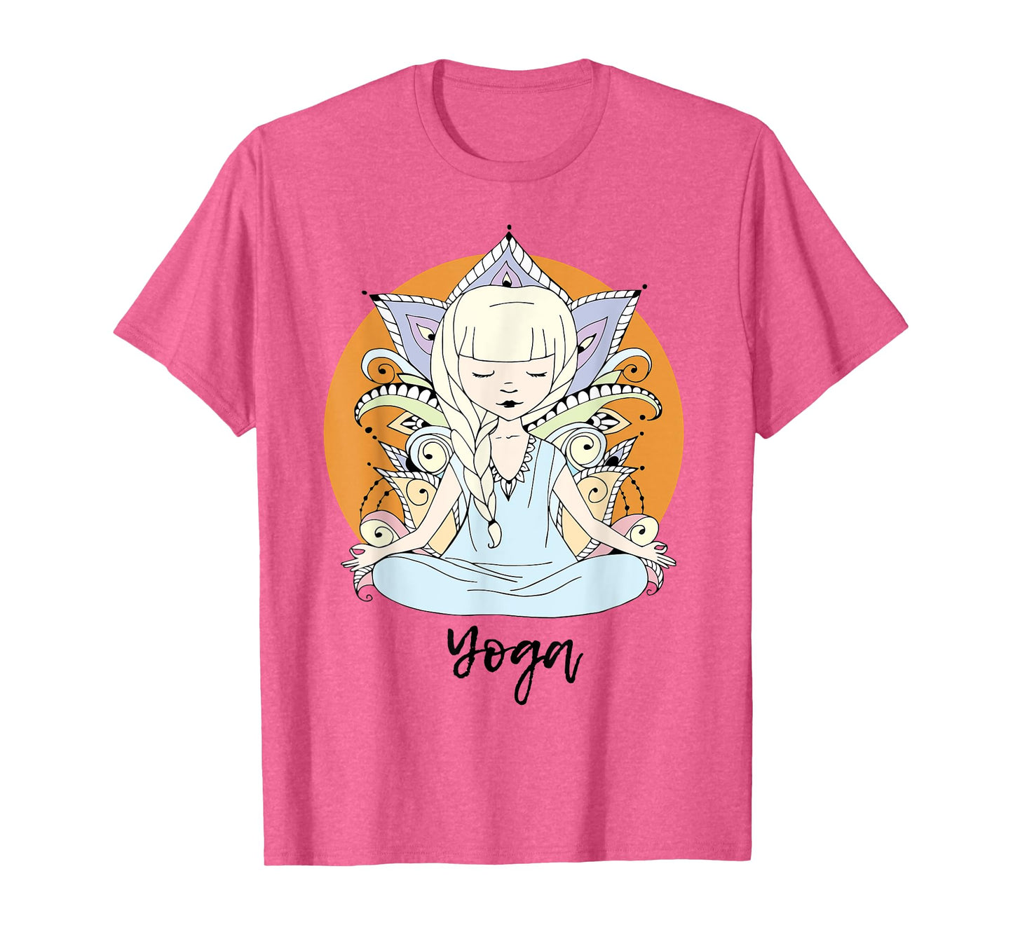 Kundalini Yoga Shirt for Girls Woman With Yogi Sun Flower