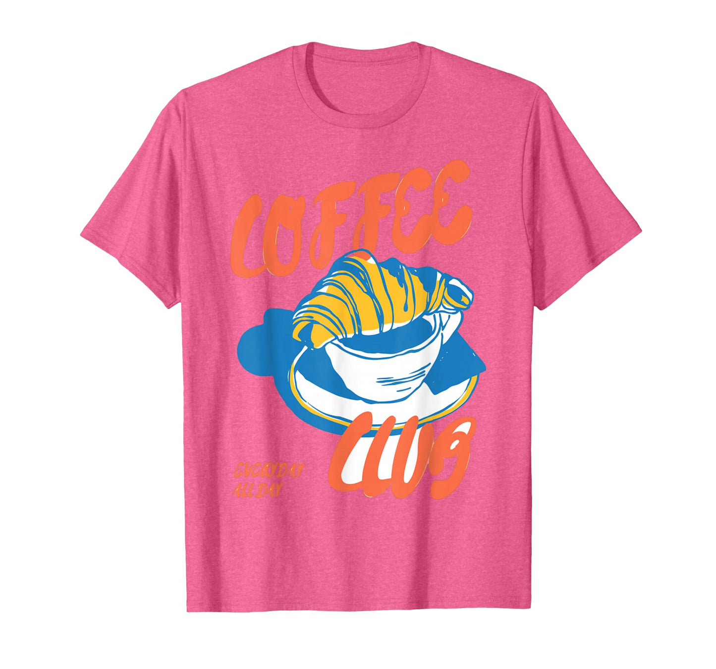 Trendy Coffee Lovers Breakfast Pastry Croissant Club T-Shirt