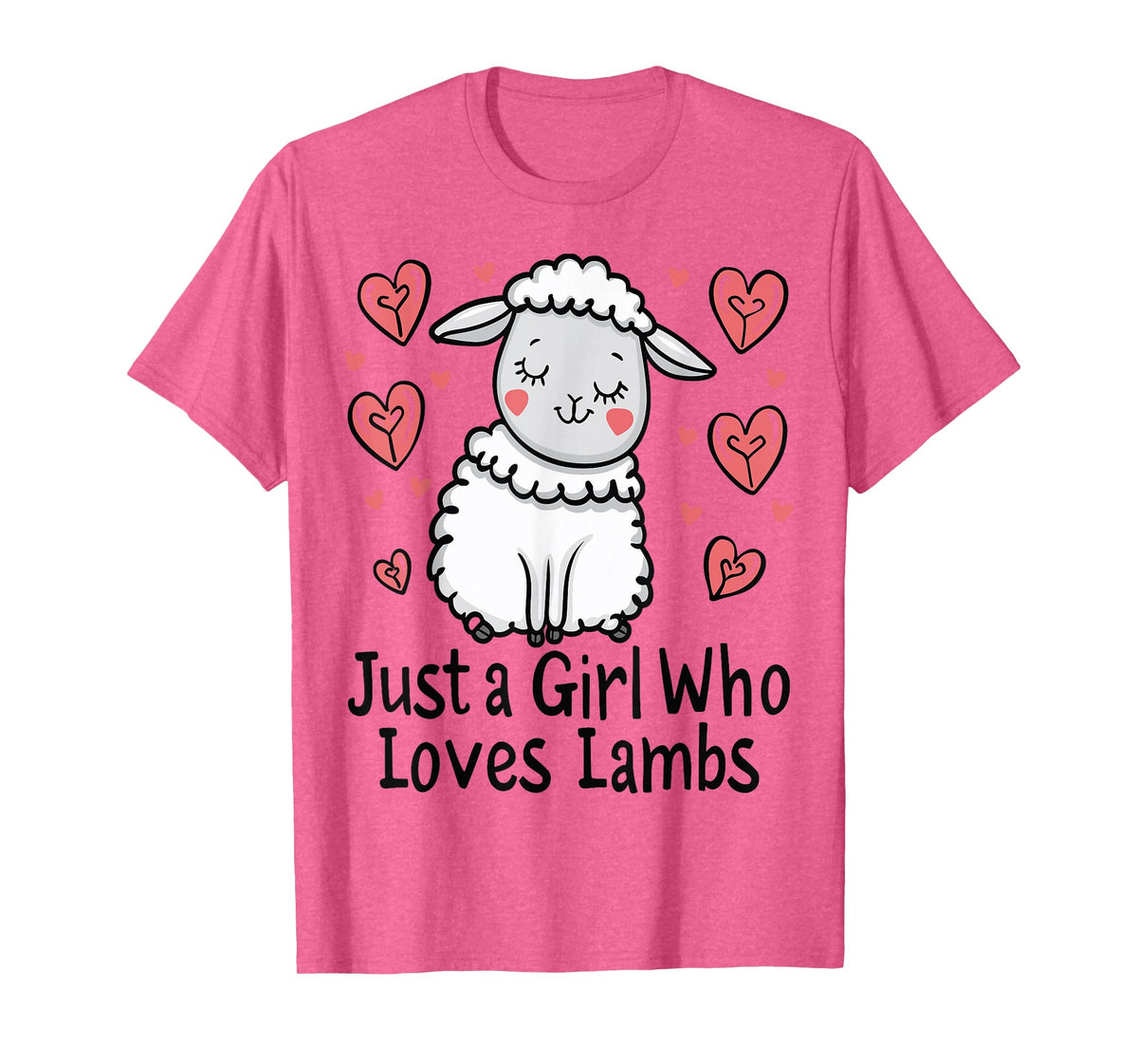 Funny Lamb Lovers Gift Just A Girl Who Loves Lambs T-Shirt
