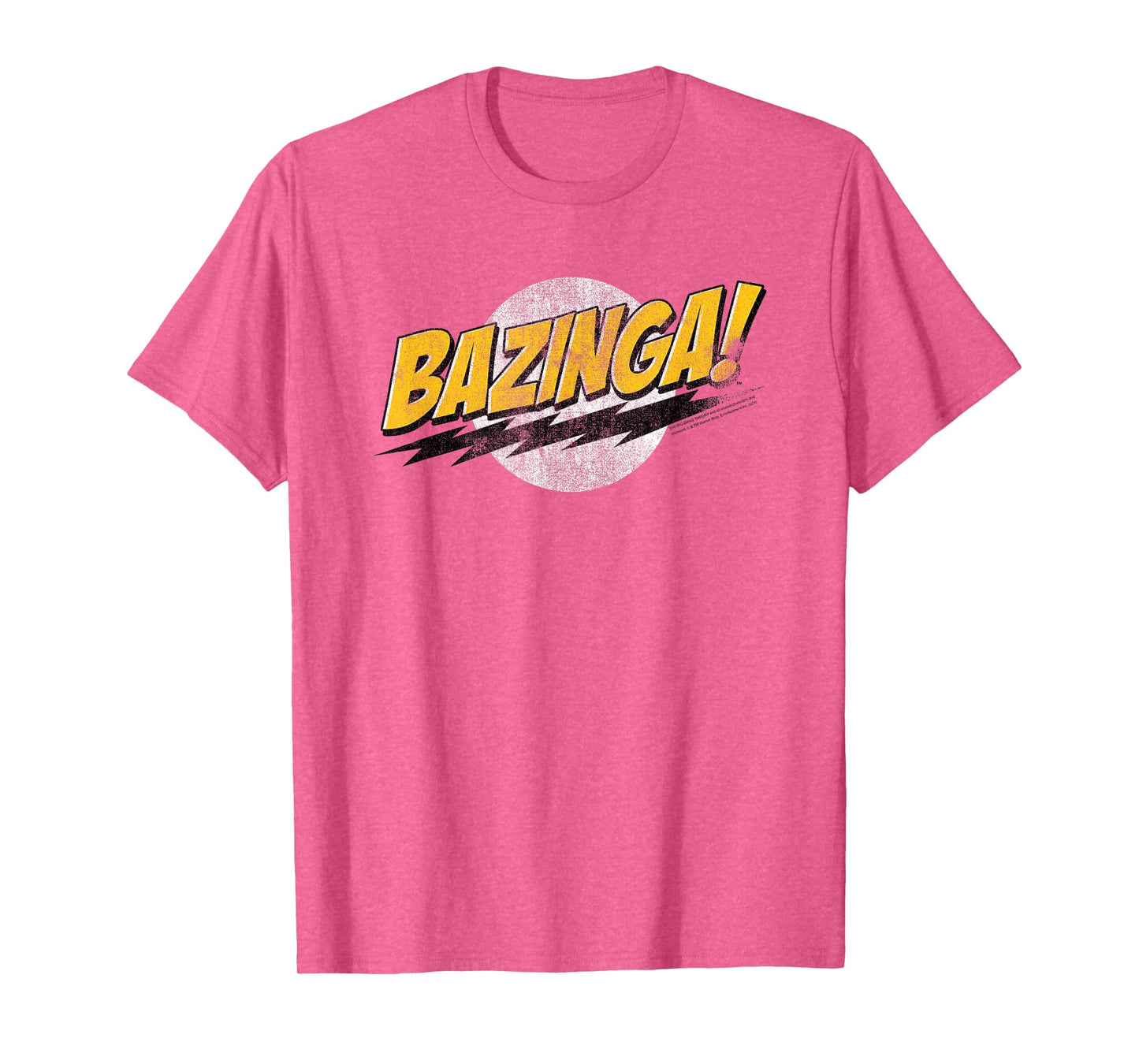 The Big Bang Theory Distressed Bazinga Logo TV Show T-Shirt