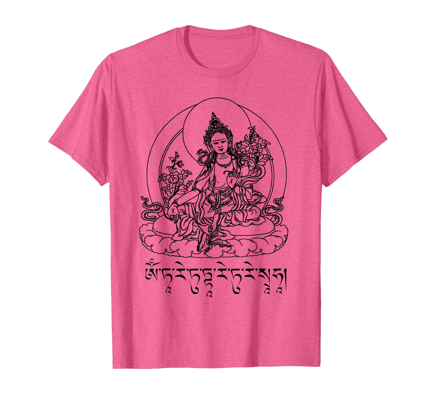 Buddha Green Tara Mantra Tibetan Buddhism Vajrayana T-Shirt