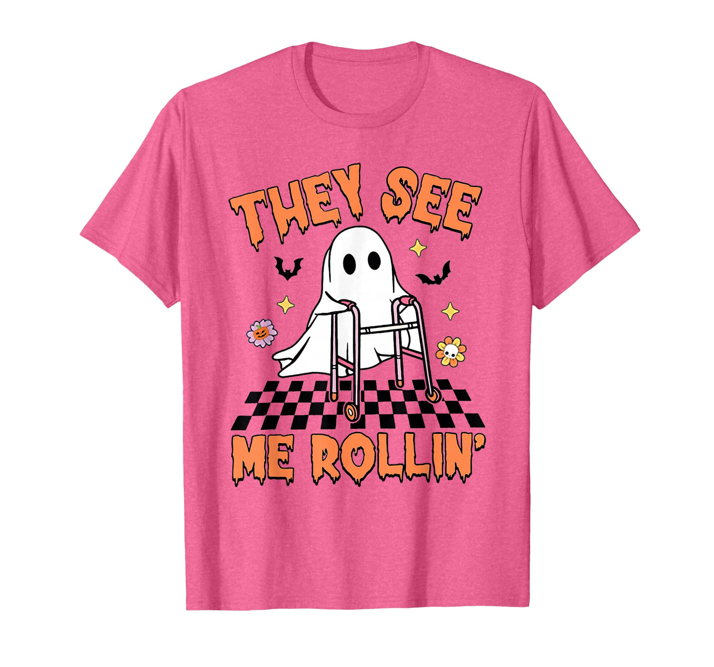 Physical Therapy Halloween They See Me Rolling Spooky PT PTA T-Shirt