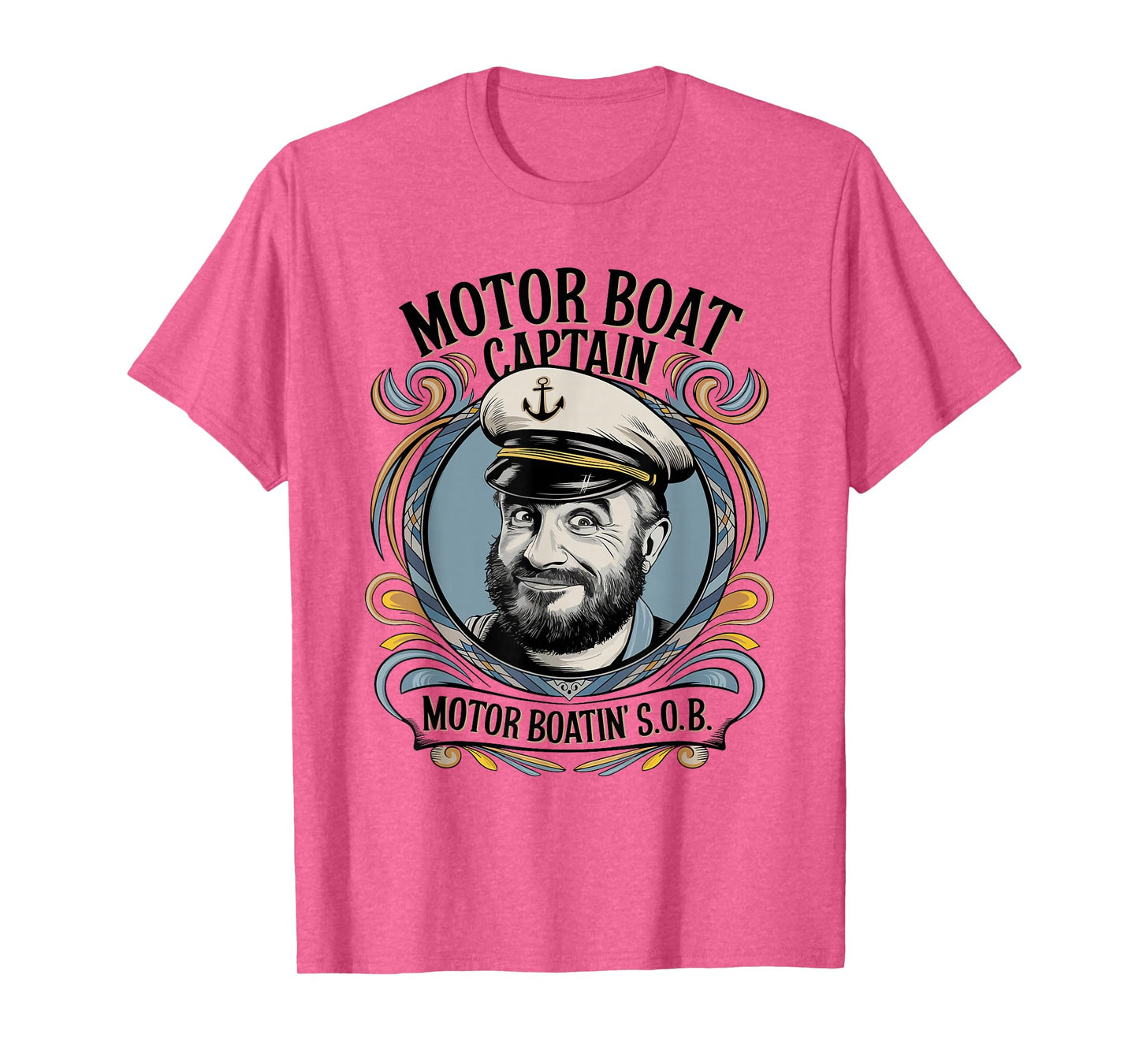 Motor Boat Captain Funny Boating Humor for Men T-Shirt