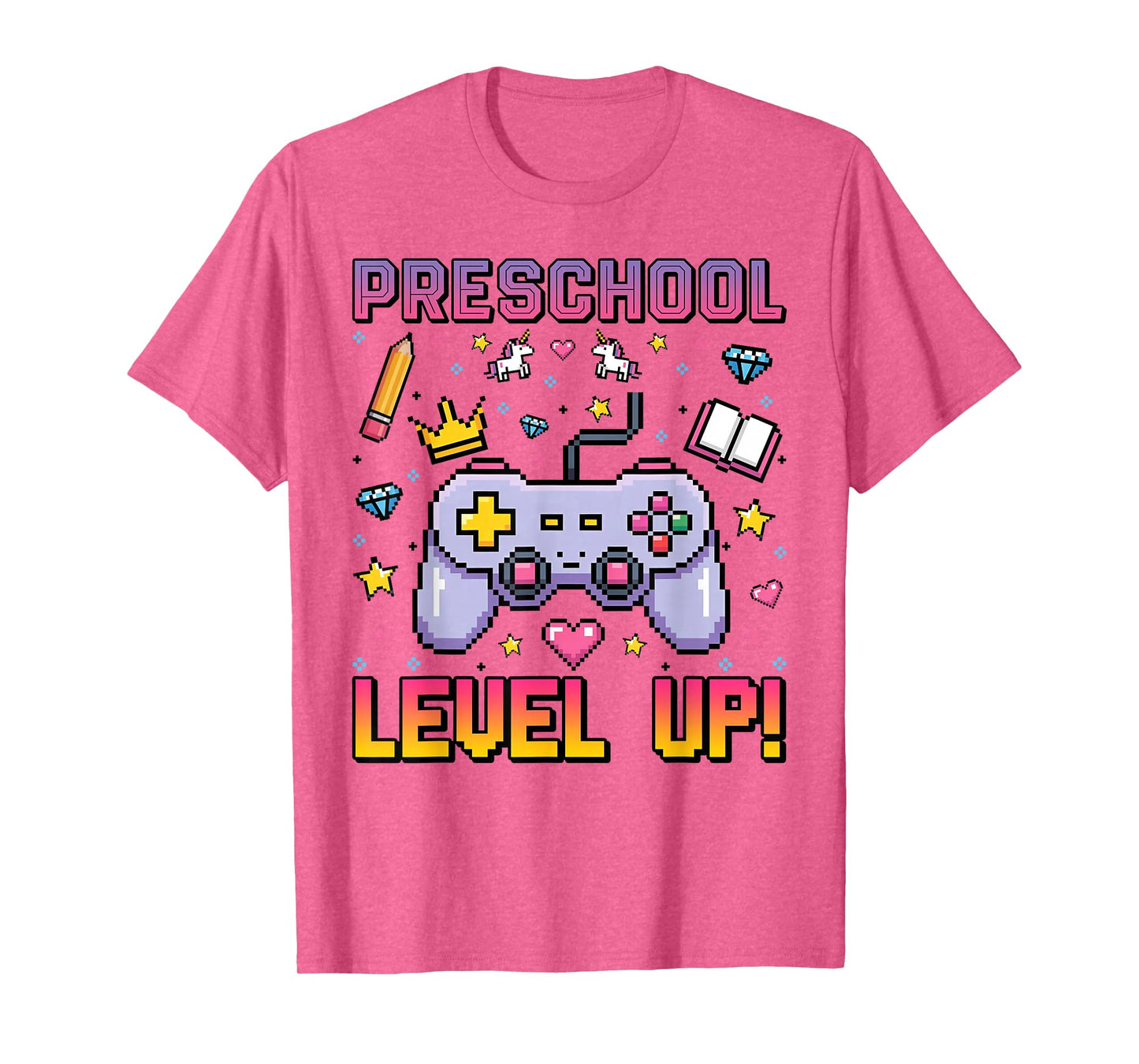 Funny Preschool Level Up Gamer Back To School Kids T-Shirt