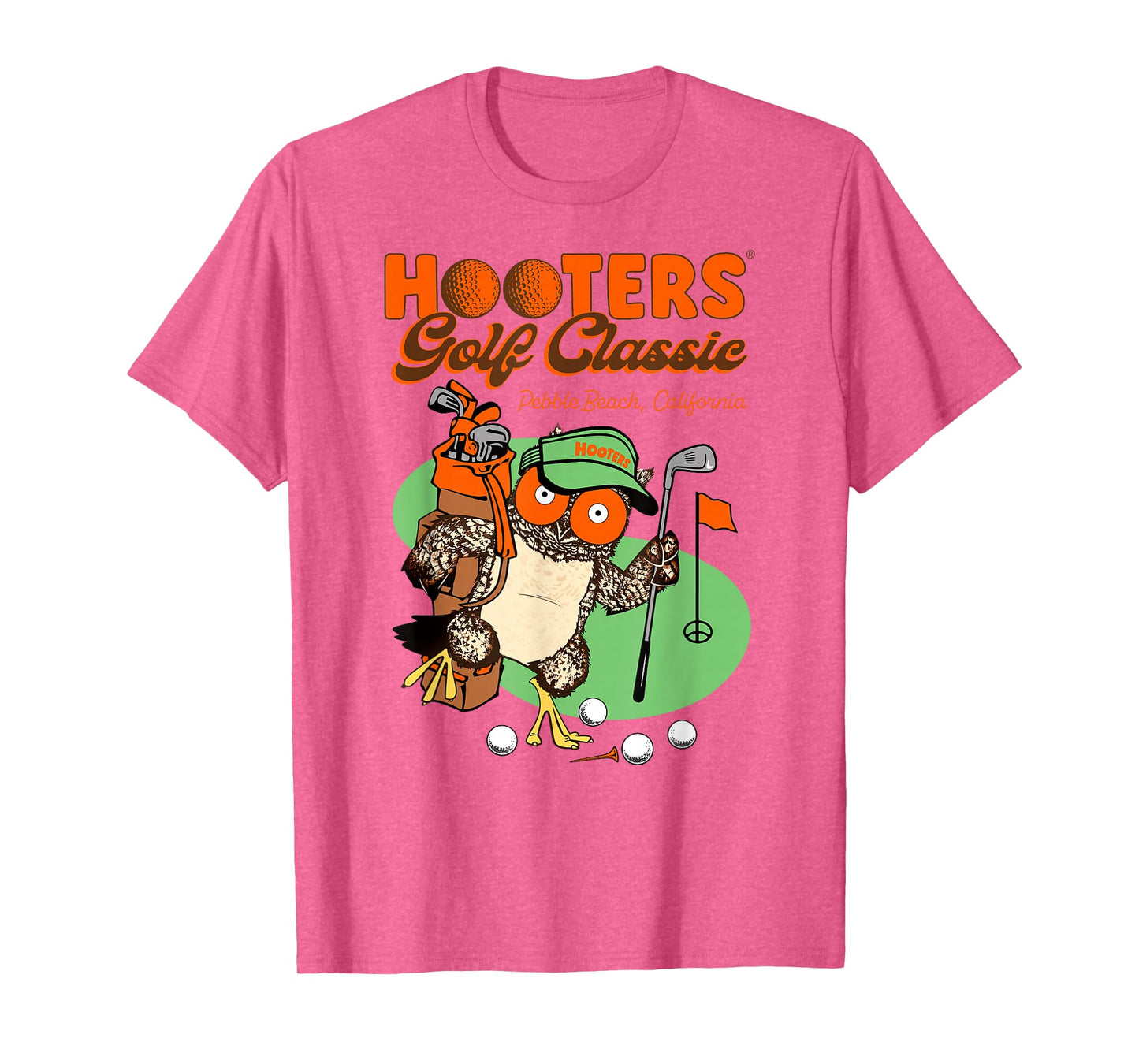 Hooters Pebble Beach Golf Classic Hootie The Owl Logo Funny T-Shirt