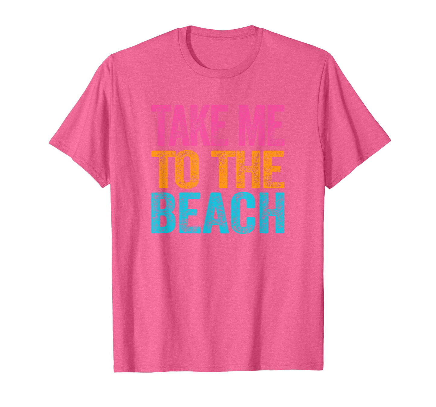 Take Me to the Beach Funny Vacation Quote Womens Girls Retro T-Shirt