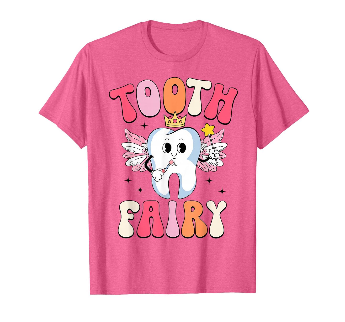 Tooth Retro Fairy Halloween Dentist Dental Assistant Costume T-Shirt