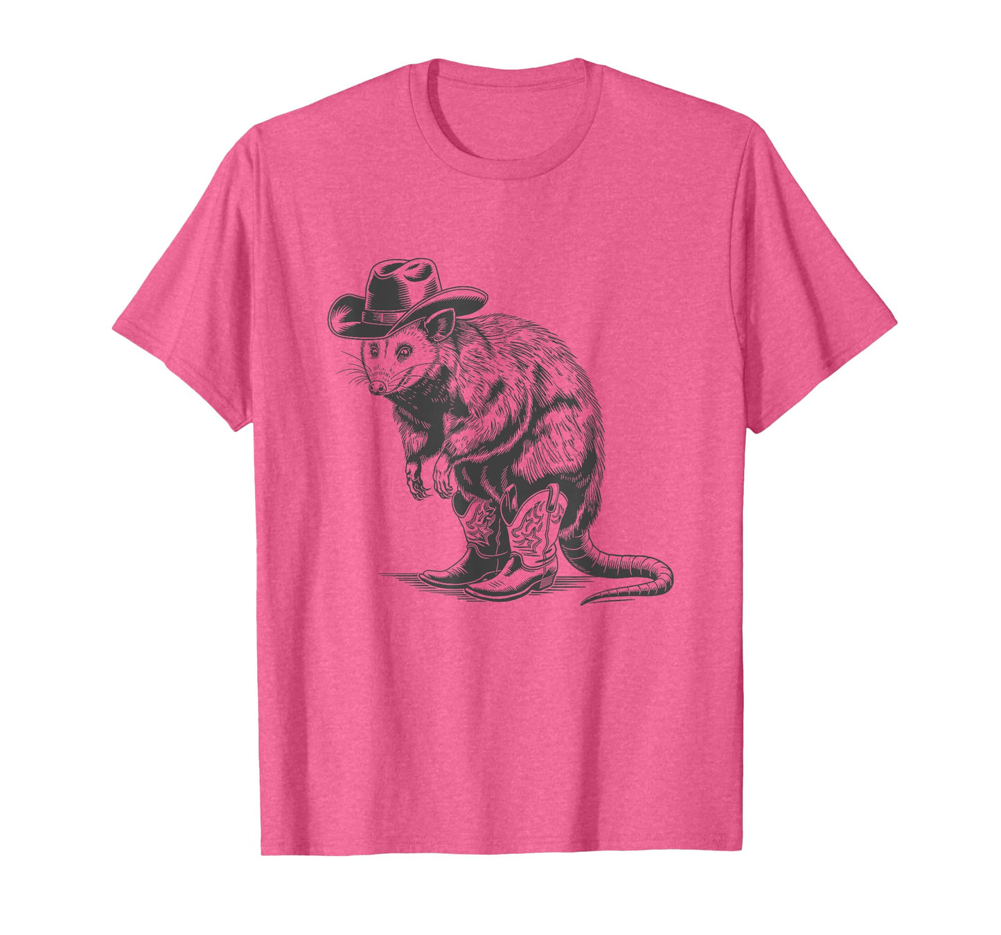 Funny Vintage Meme Humor Vintage Possum Cowboy Cowgirl Western Country Opossum T-Shirt
