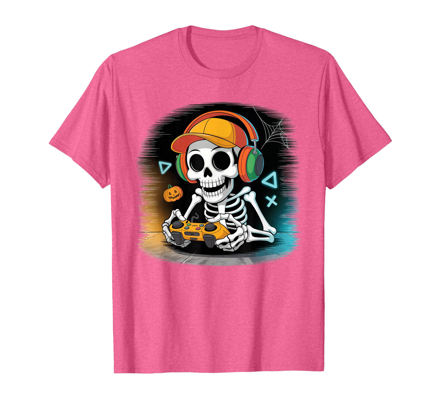 Boy Toddler Halloween Skeleton Gamer Video Gaming Boys Kids T-Shirt