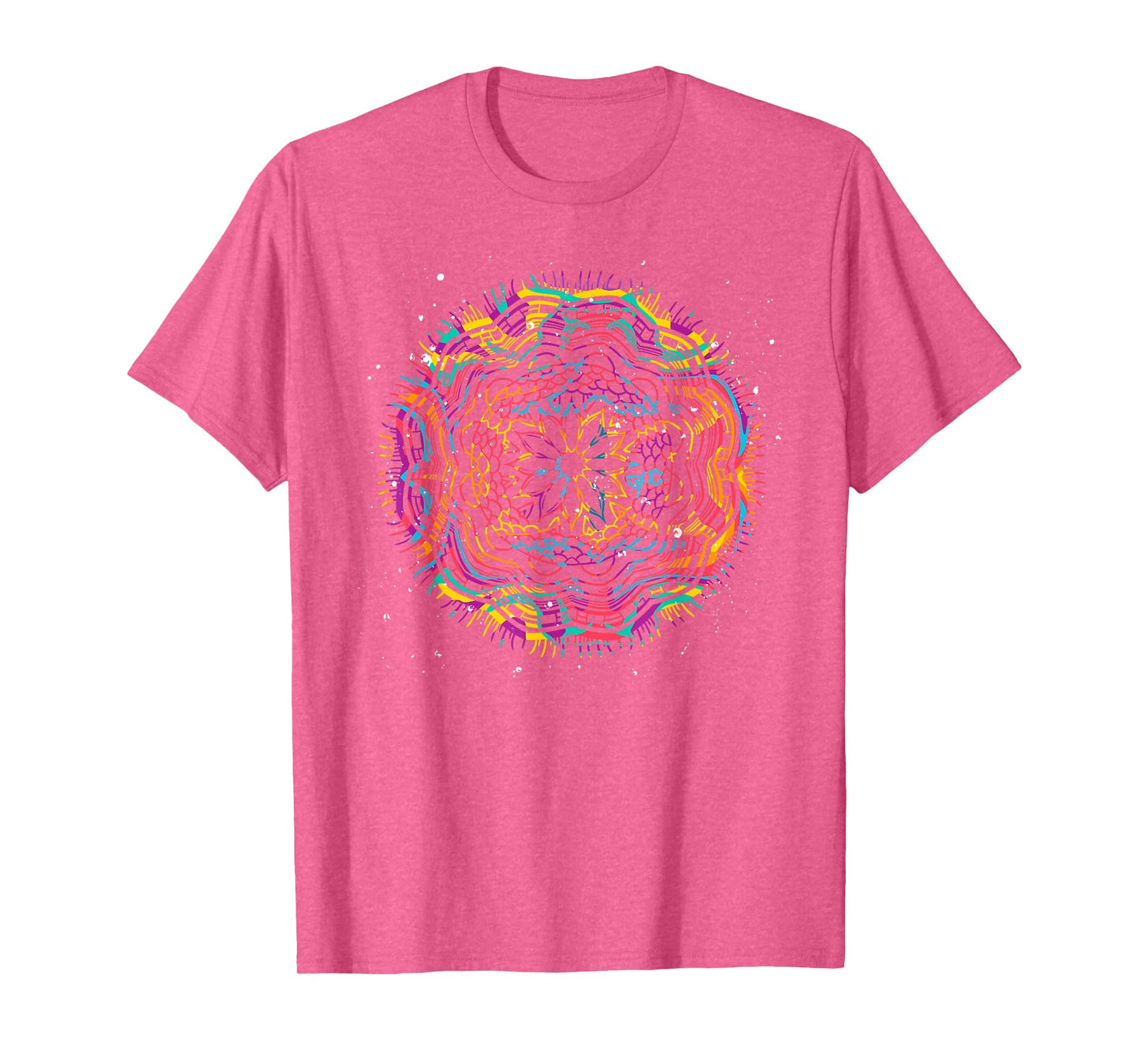 Bohemian Fractal Geometry Yogi Spiritual Mandala T-Shirt