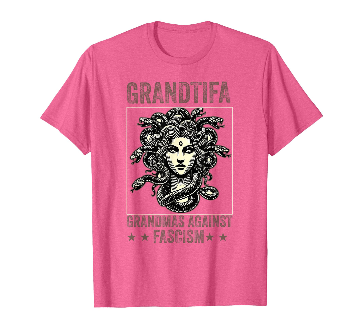 Grantifa Grandmas Against Fascism Protest Medusa Feminist T-Shirt