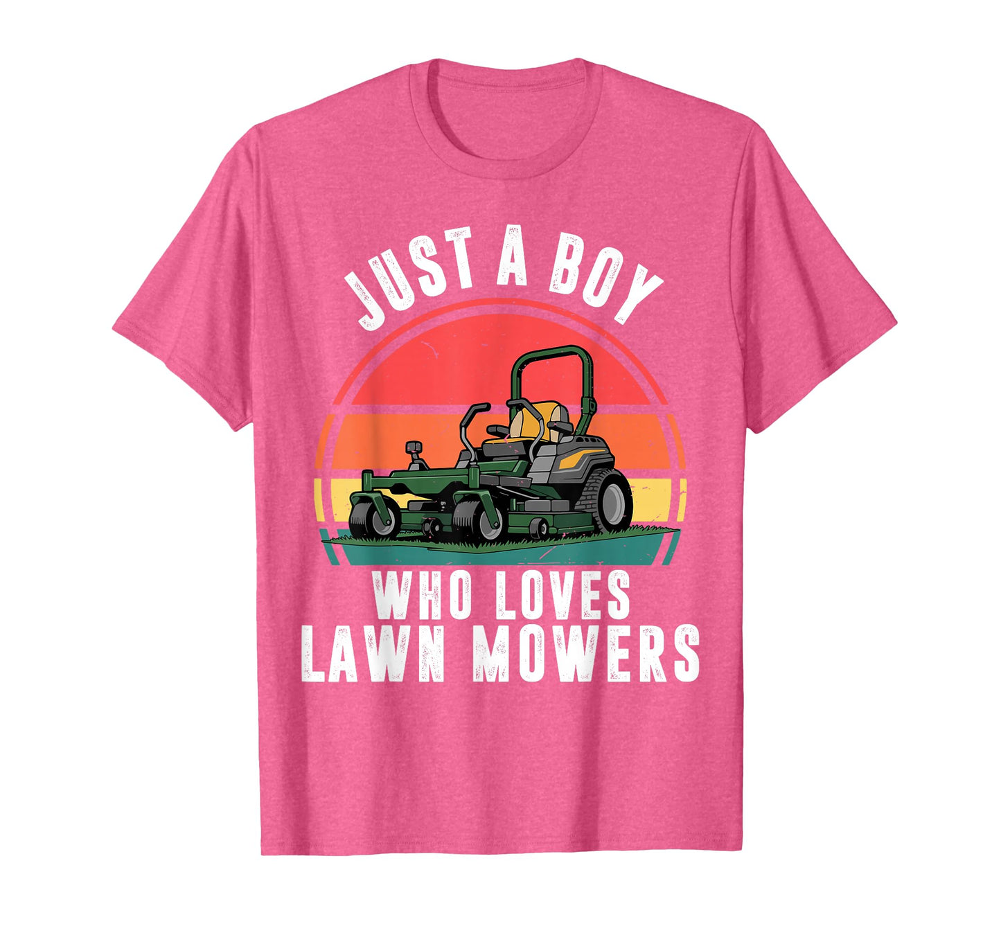 Toddler Boy Who Love Lawn Mower Zero Turn Funny Mowing Kids T-Shirt
