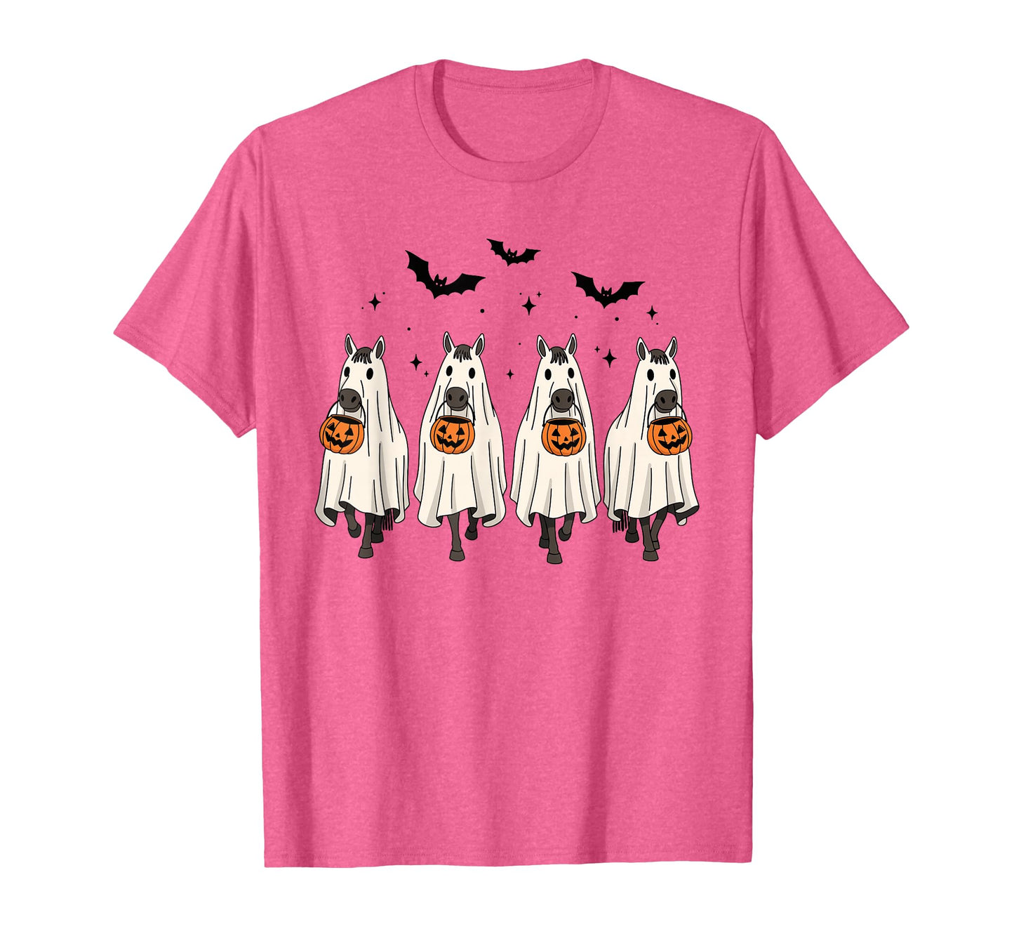 Funny Ghost Horses Halloween Cowboy Spooky Horse T-Shirt