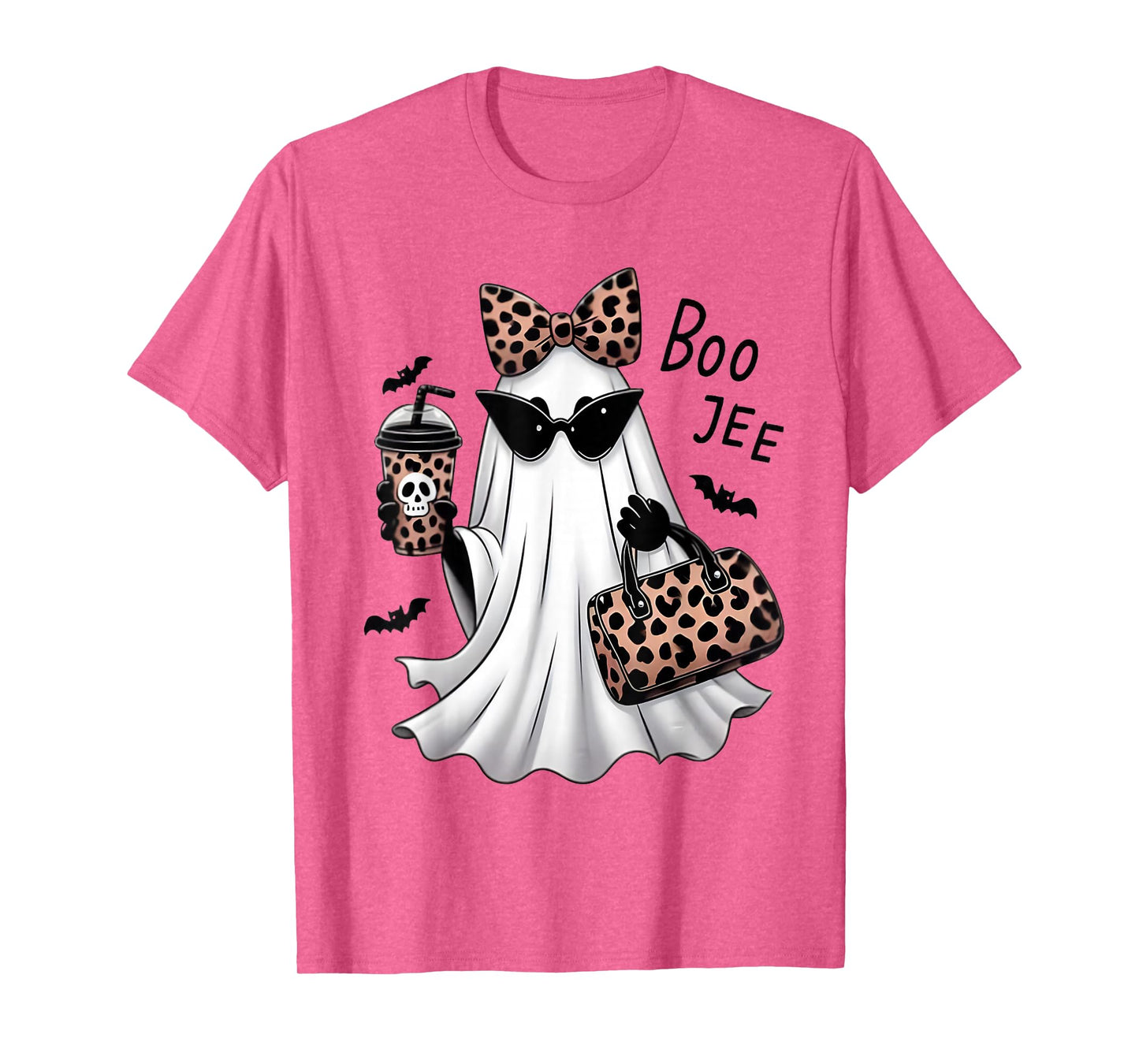 Boo JEE Ghost Spooky Vibes Halloween Boujee Women Funny T-Shirt