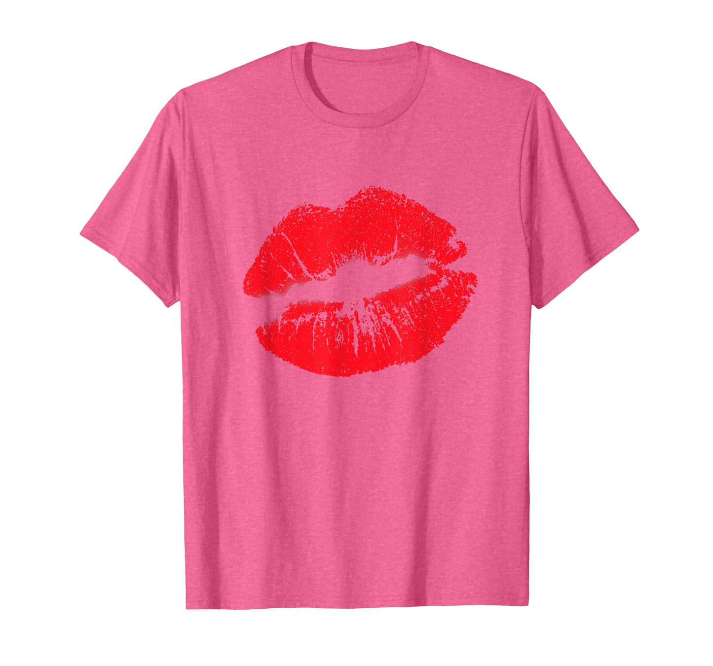 Big Lips Cool Casual Red Lipstick Funny Women Lip Kiss T-Shirt