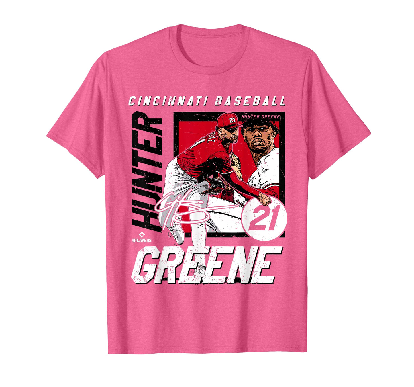 Hunter Greene | Cincinnati MLB Baseball Players | MLBHGR203M T-Shirt