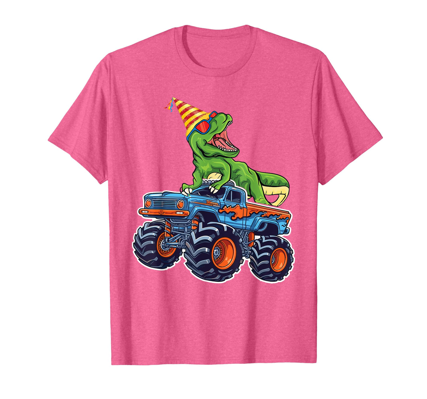 Monster Truck Dinosaur Birthday Party Monster Truck Boy T-Shirt