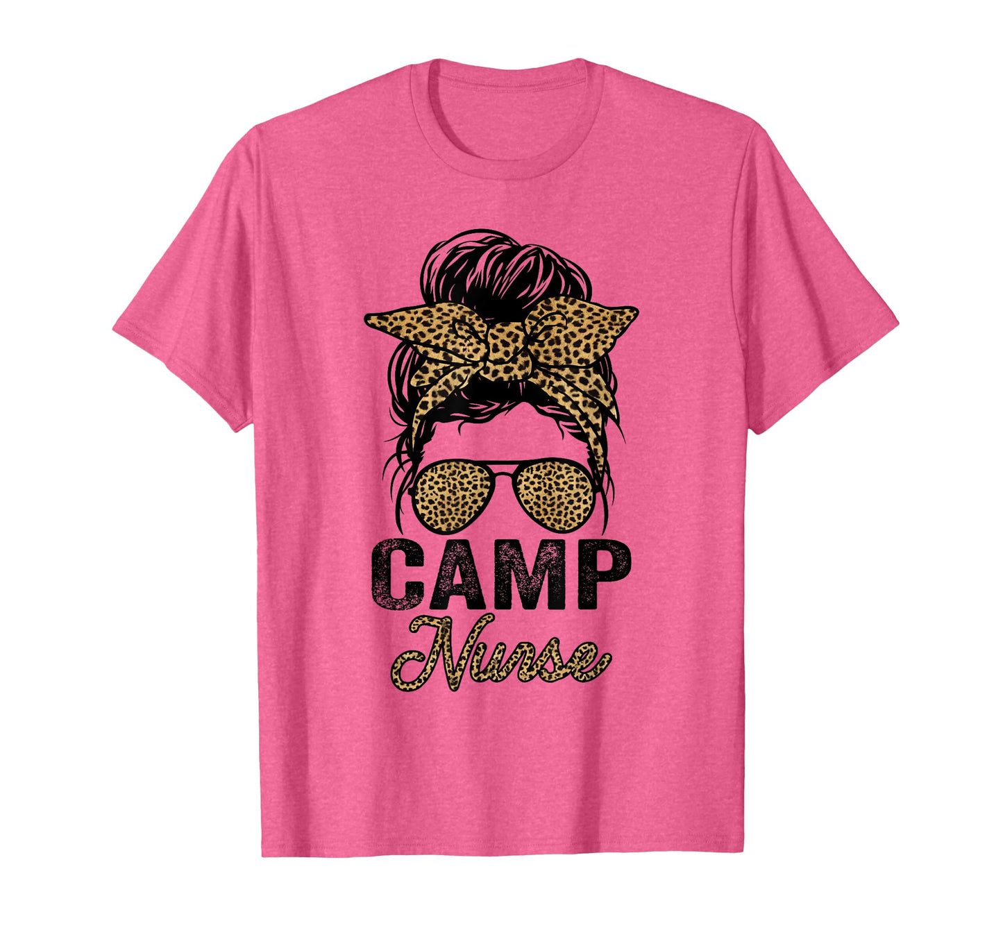 Camp Nurse Appreciation Day Tees, Leopard For Women Nurses T-Shirt
