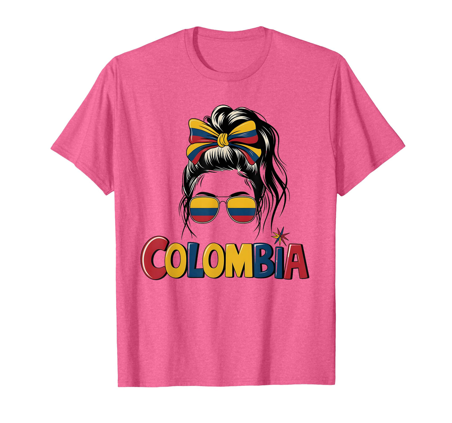 Colombian Girl Flag Kids Hispanic Heritage Month Colombia T-Shirt