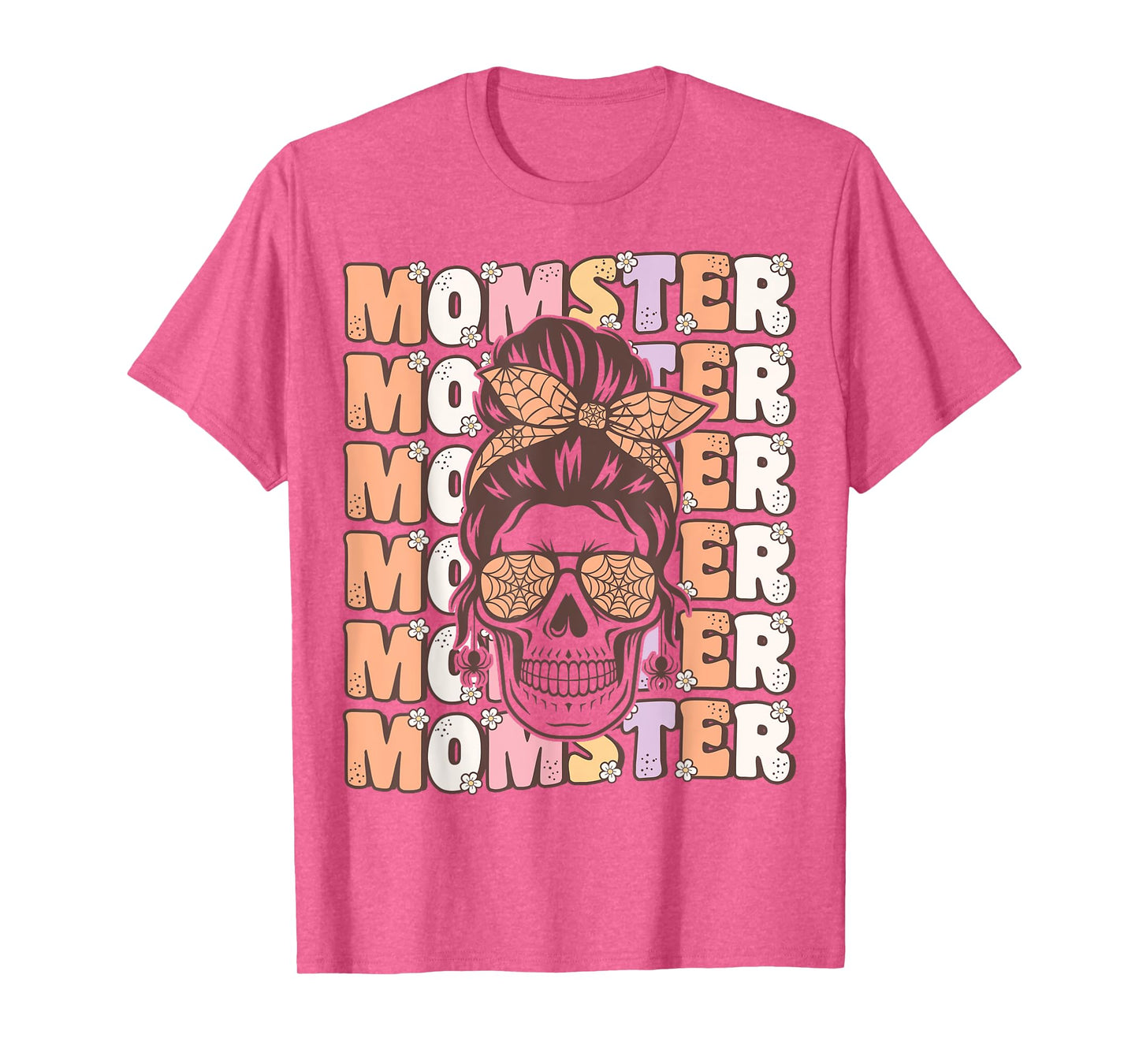 Funny Momster Spooky Mama Groovy Halloween Costume for Moms T-Shirt