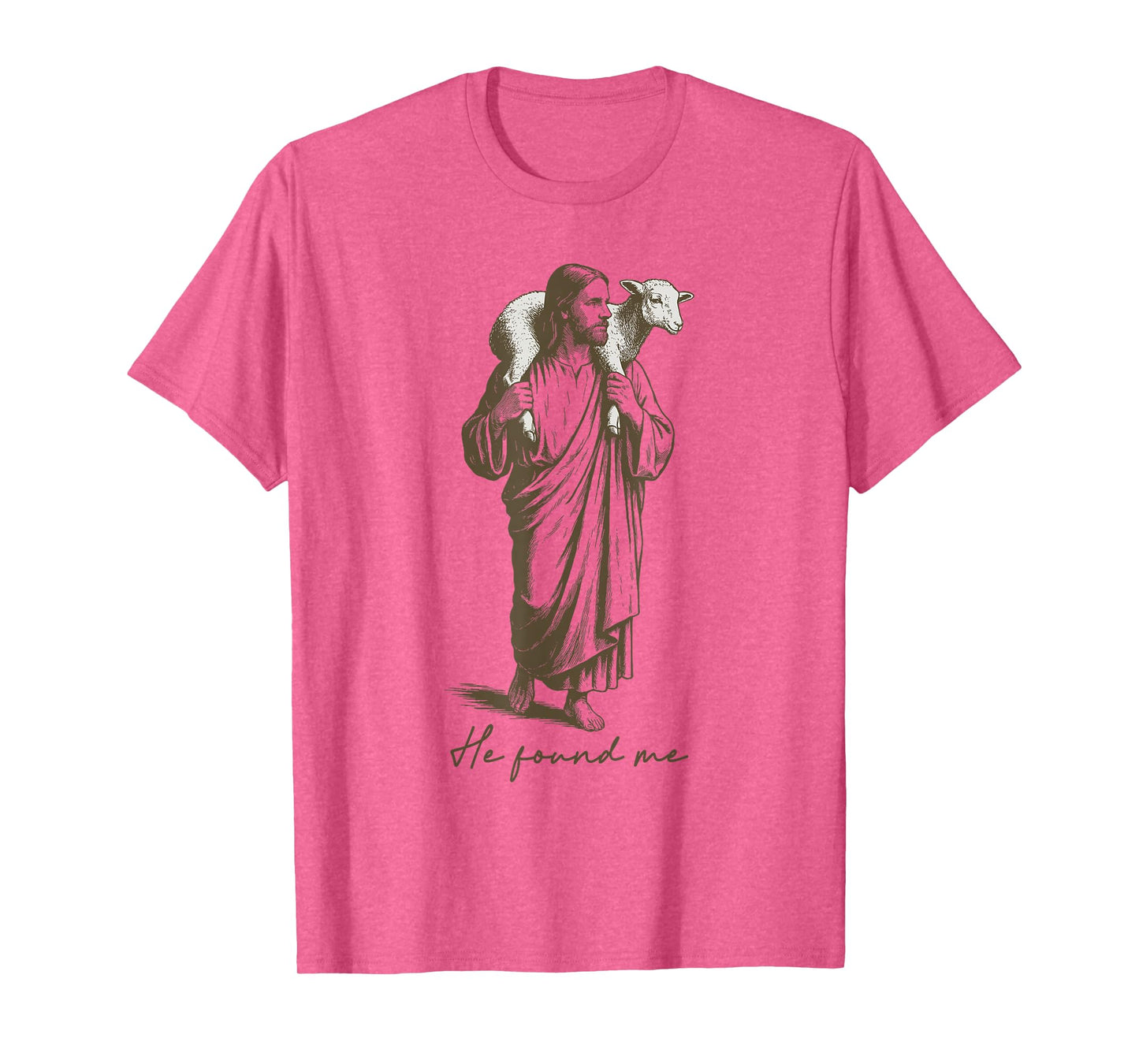 Jesus Carrying A Lamb He Found Me T-Shirt