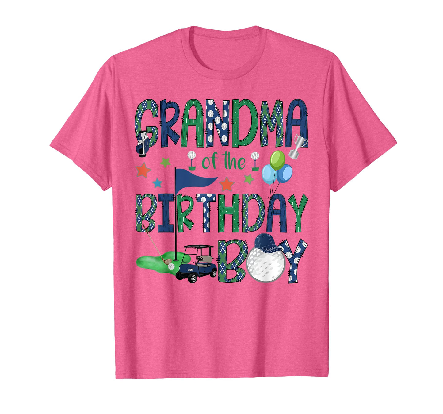 Grandma Of The Birthday Boy Hole In One Golf Lover T-Shirt