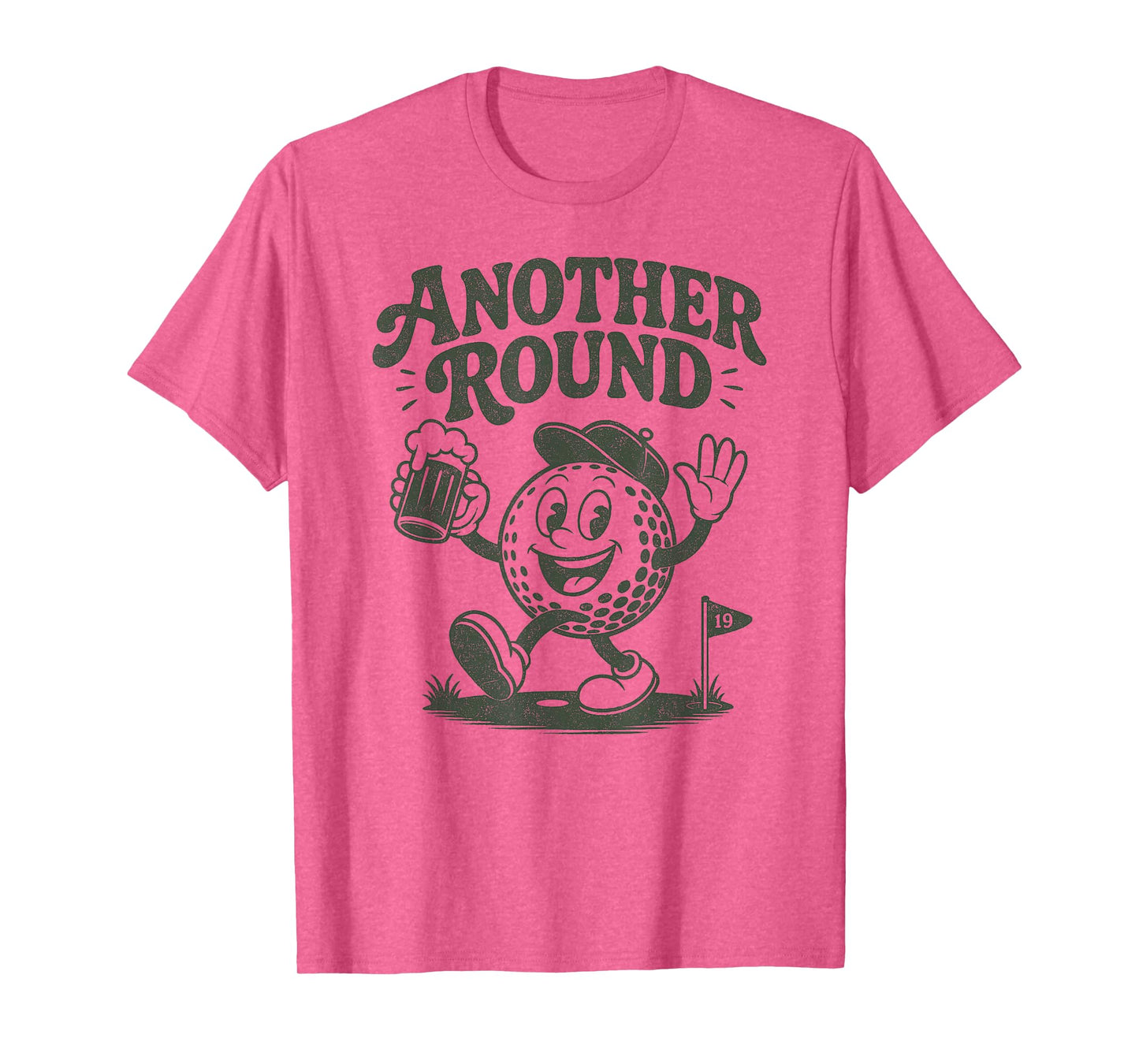 Another Round - Funny Retro Golf Drinking Men Woman T-Shirt