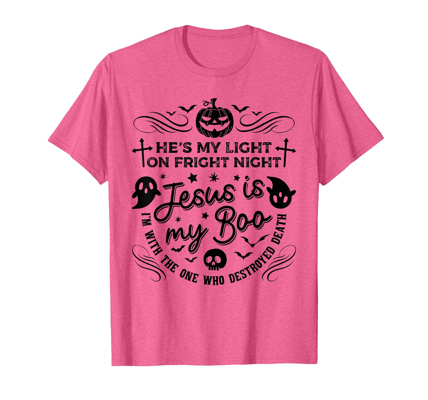 Jesus is My Boo Christian Halloween Ghost Pumpkin Funny T-Shirt