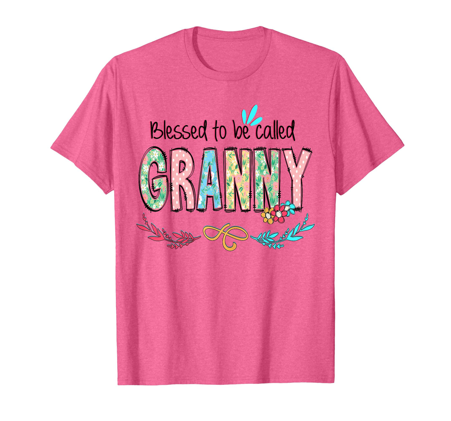 Blessed to Be Called Granny Floral Mother's Day T-Shirt