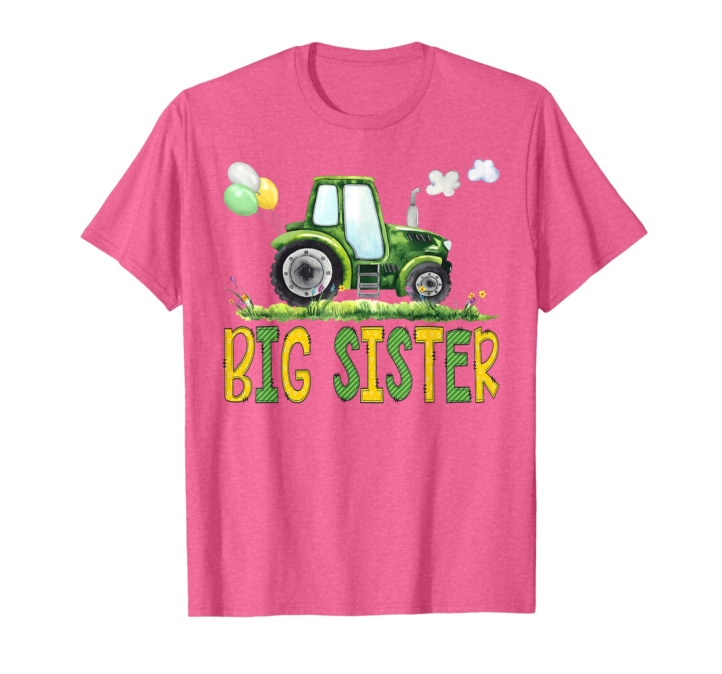 Big Sister of The Birthday Boy Tractor Farm Truck Matching T-Shirt