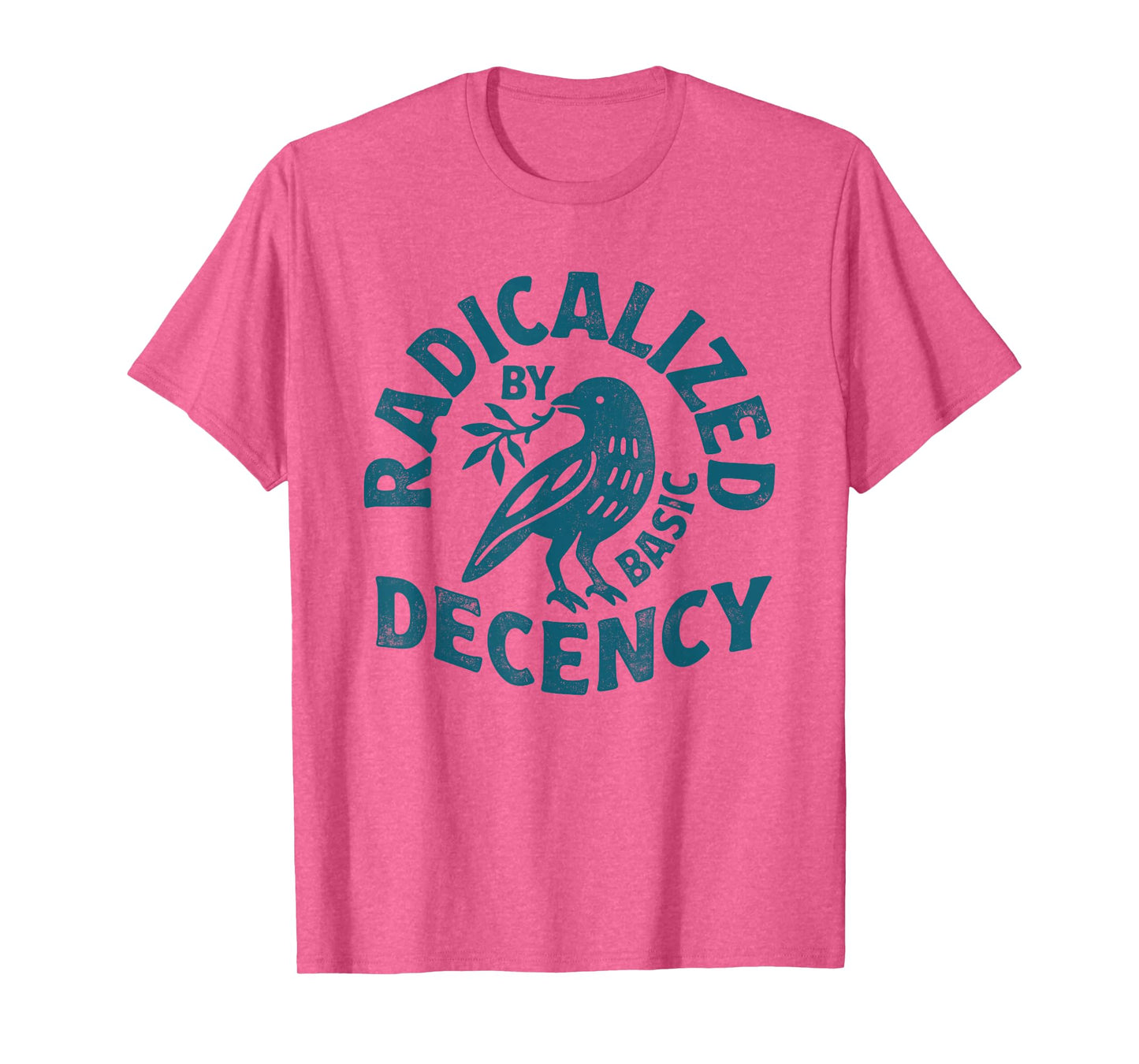 Floral Radicalized by Basic Decency Feminist Activist Gifts T-Shirt