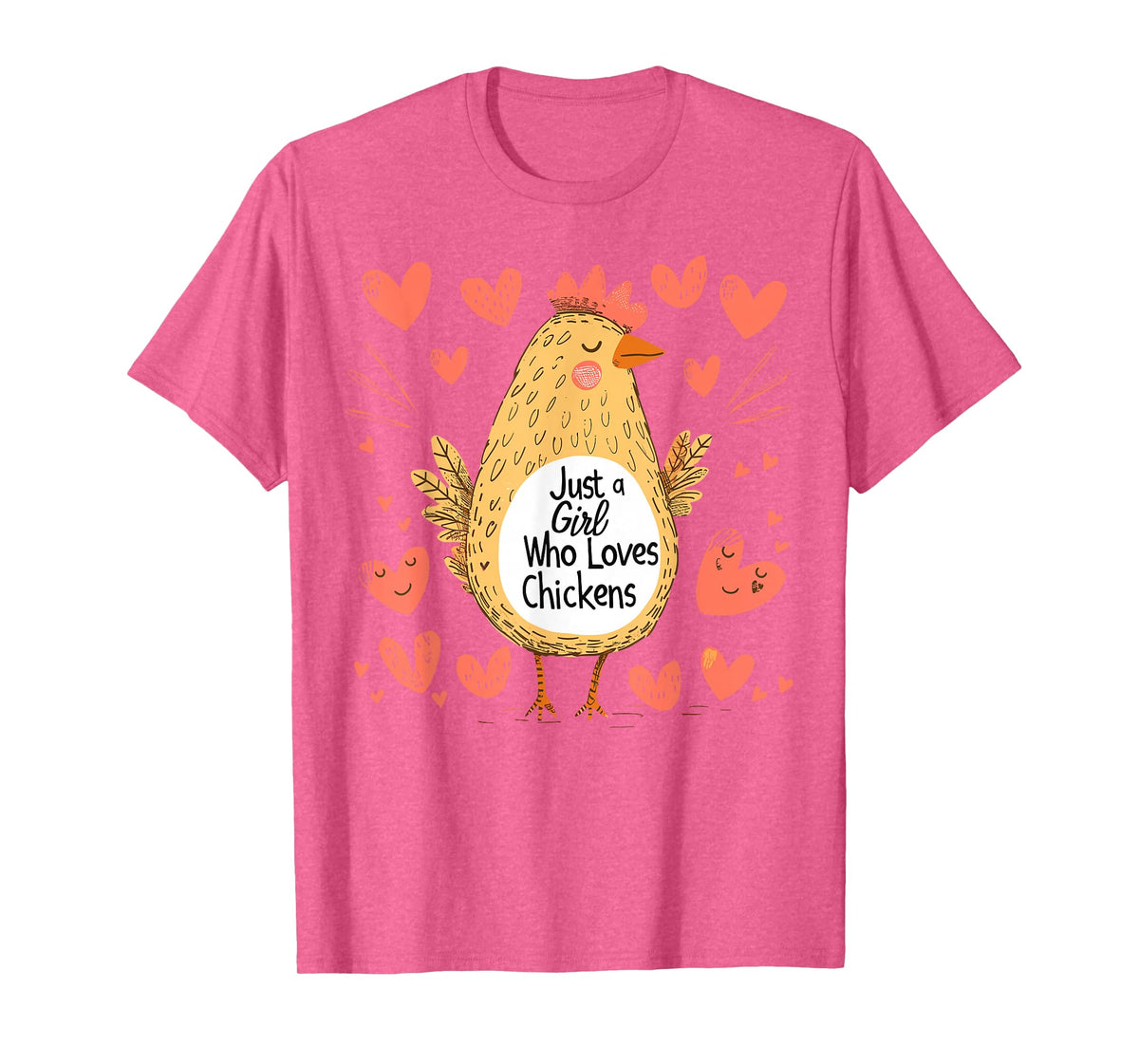 Funny Chicken Lovers Gift Just A Girl Who Loves Chickens T-Shirt