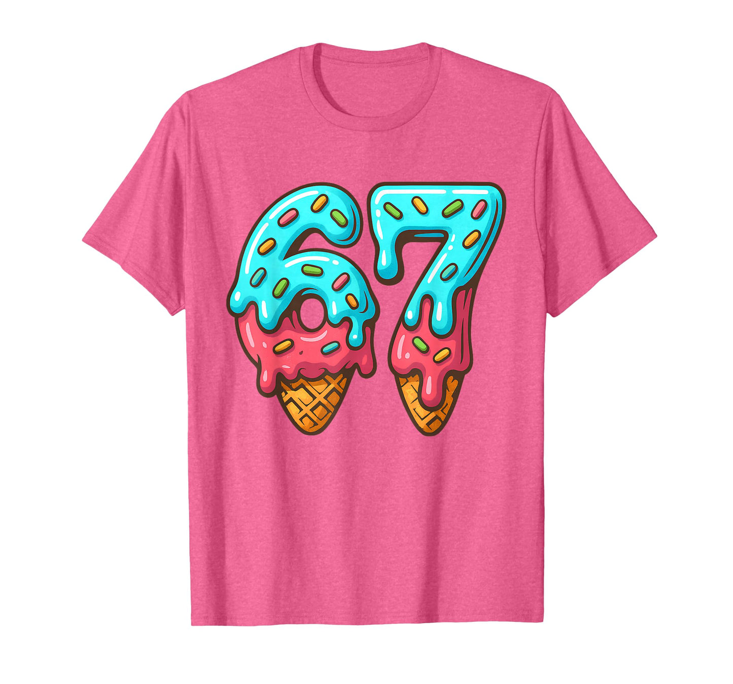 67 Meme Trendy Cream Halloween Funny Six Seven Gen Alpha Z T-Shirt