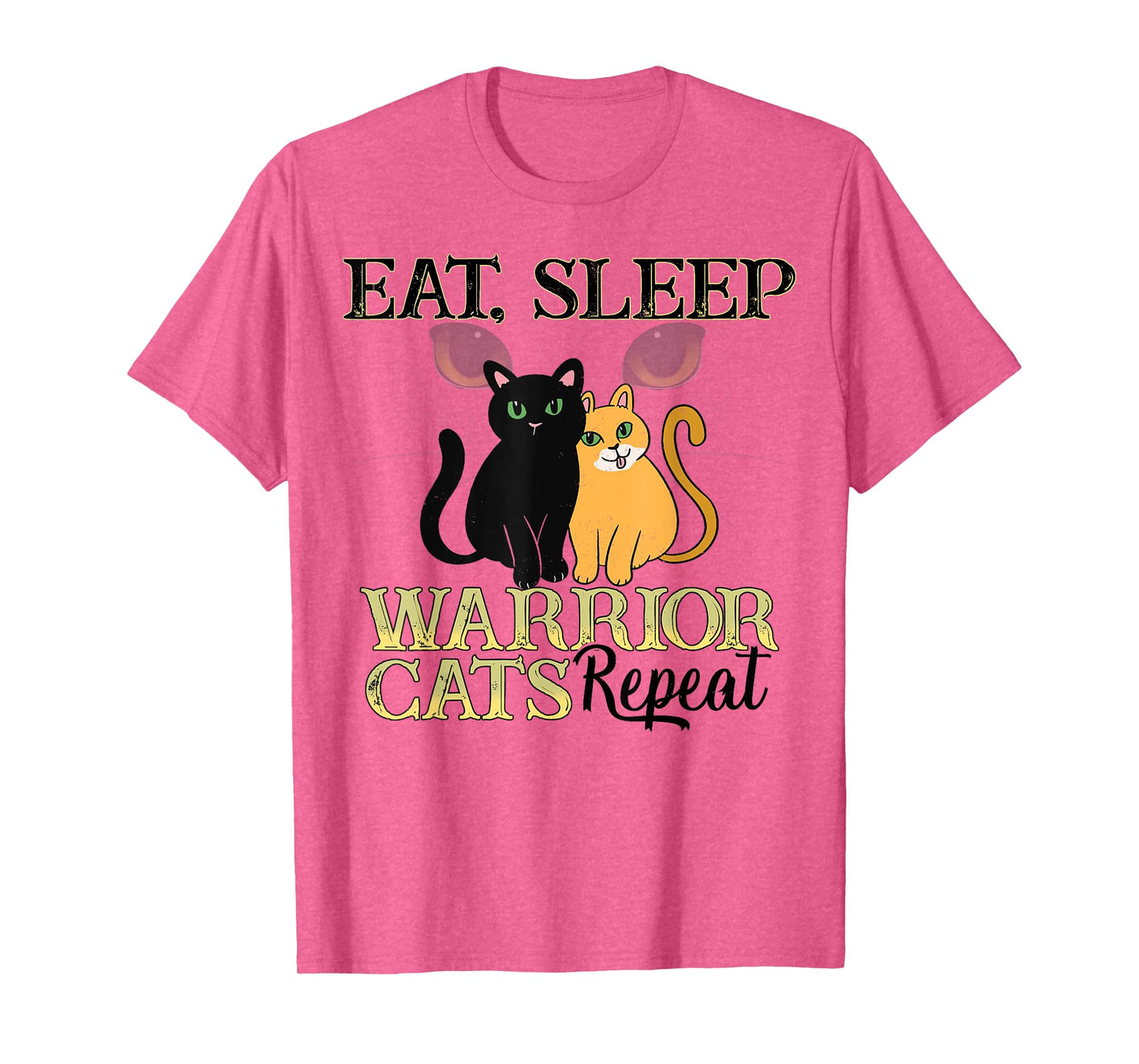 Cat Warriors Shirt - Eat Sleep Cat Warrior Gift Cat Lovers T-Shirt for Men Women Kids