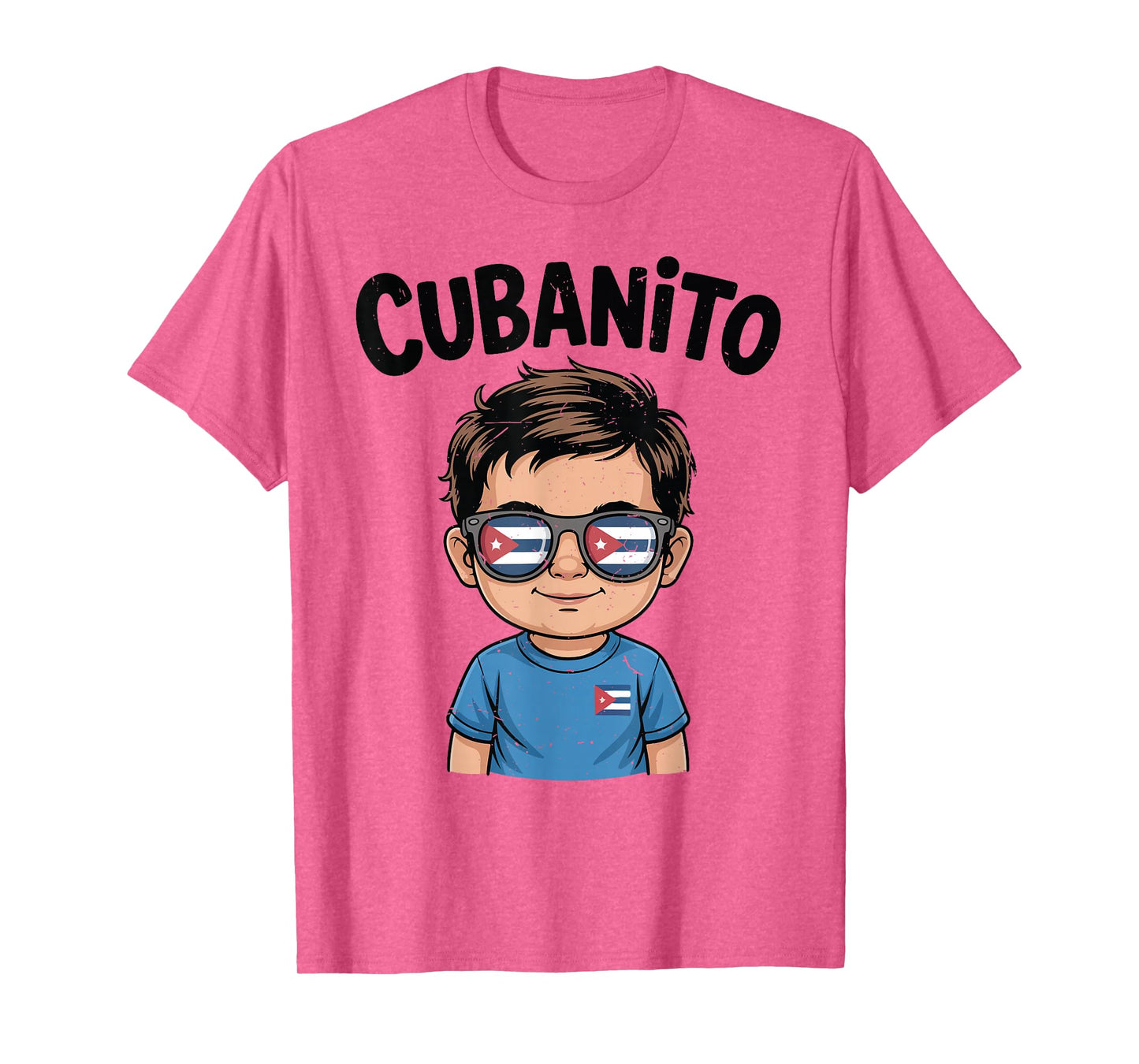Cubanito Toddler Boy Cuban Hispanic Heritage Month Cuba Flag T-Shirt
