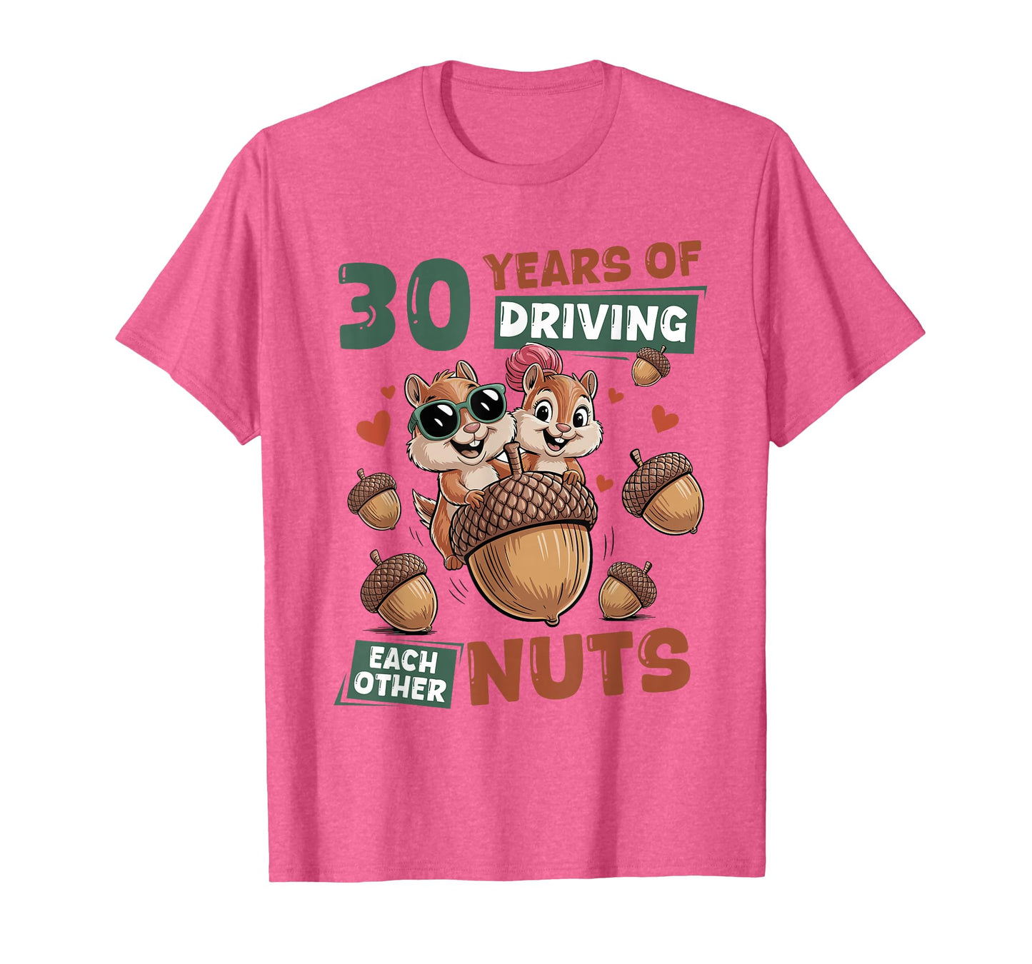 30th Wedding Anniversary 30 Years Couple Matching Squirrel T-Shirt