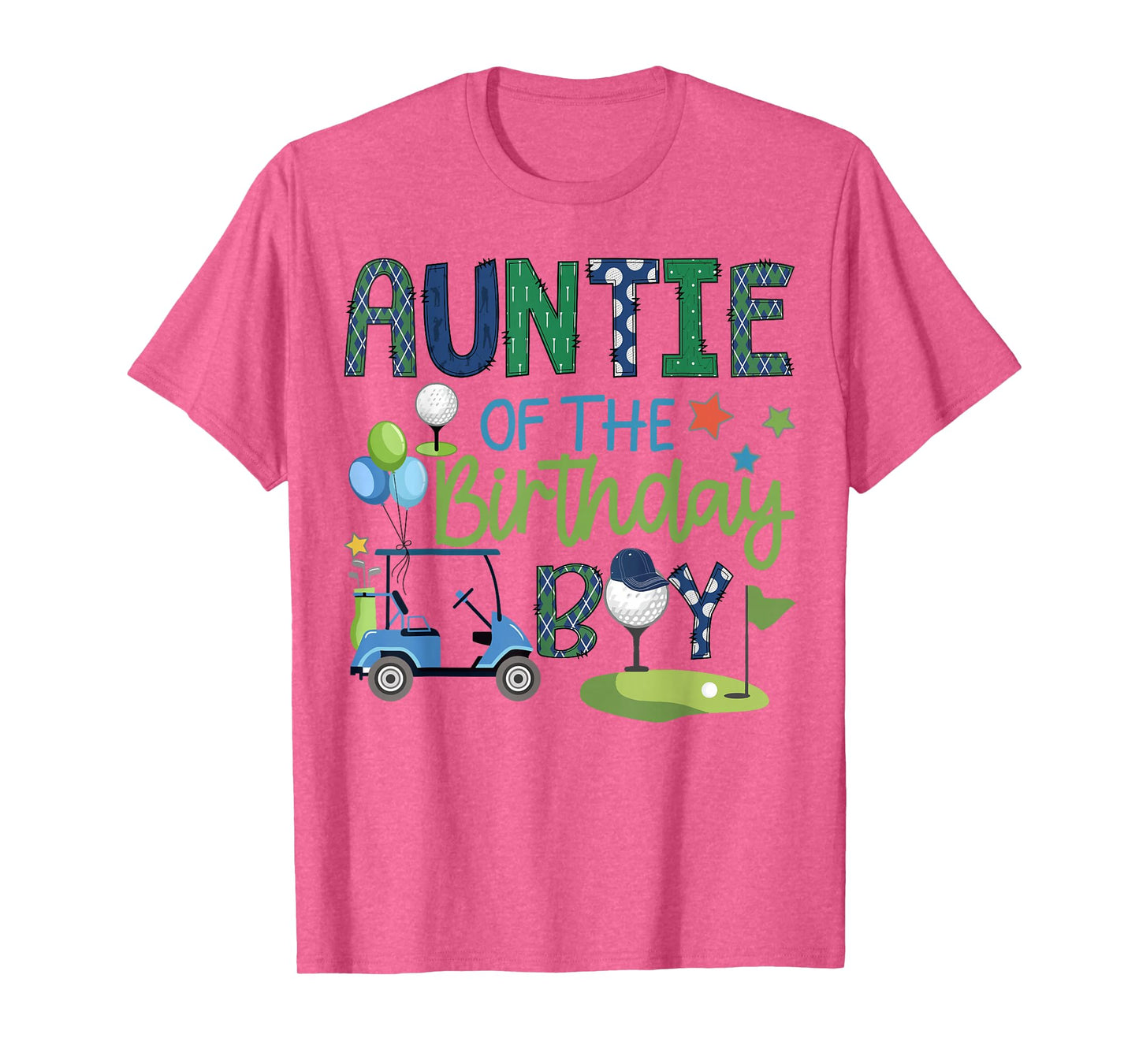 Auntie Of The Birthday Boy Hole in One Golf Sport T-Shirt