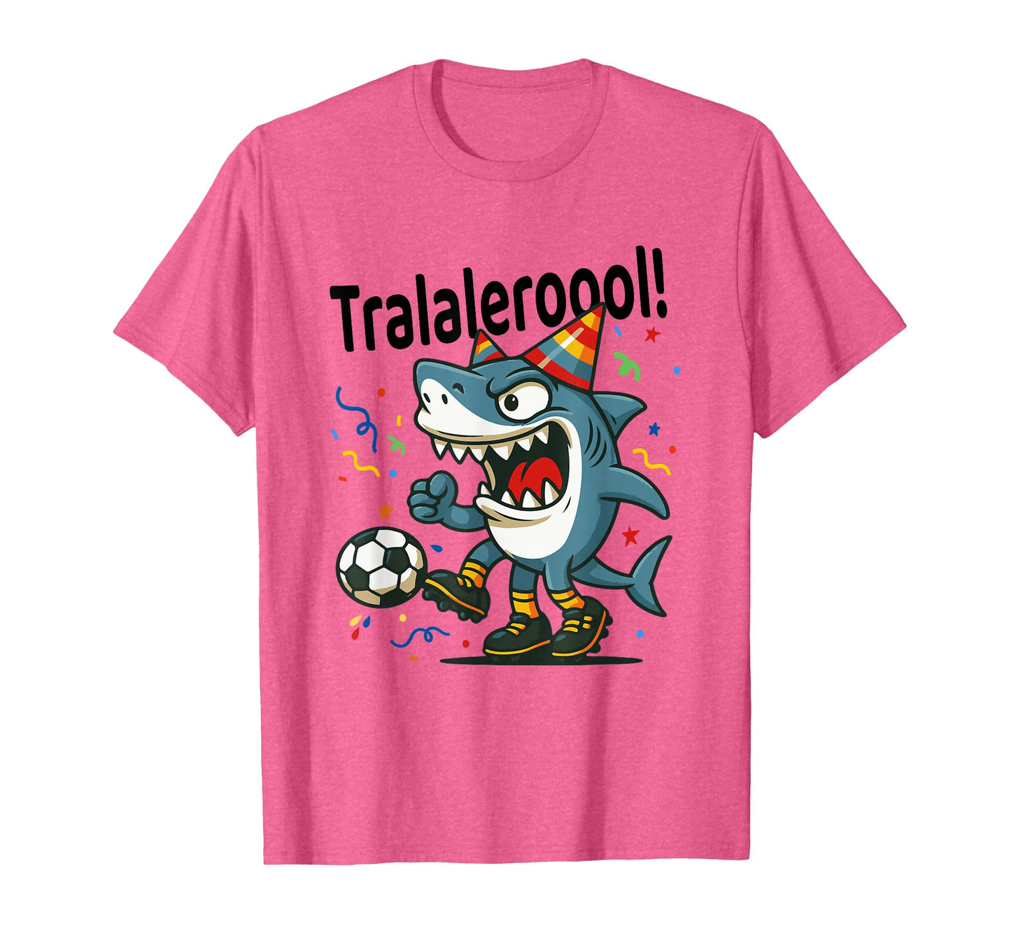 Tralalero Tralala Italian Brainrot Soccer Birthday Meme Boys T-Shirt
