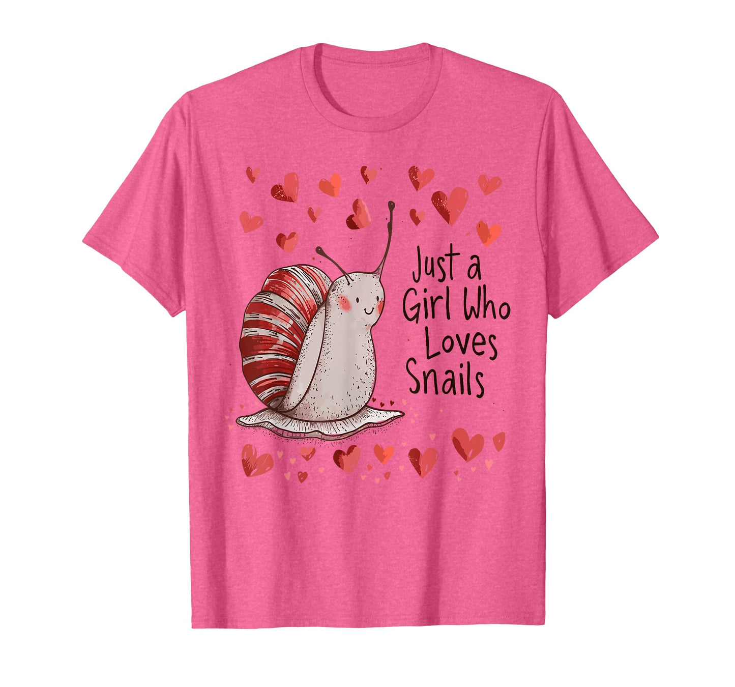 Cute Snails Lovers Gift - Just A Girl Who Loves Snails T-Shirt