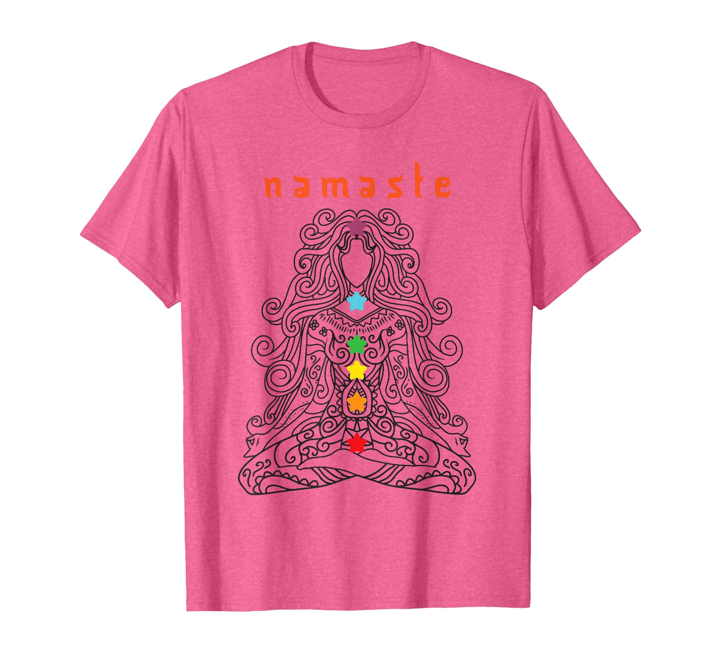 Namaste Design, Yoga Pose with Chakra Awesome Gift T-Shirt