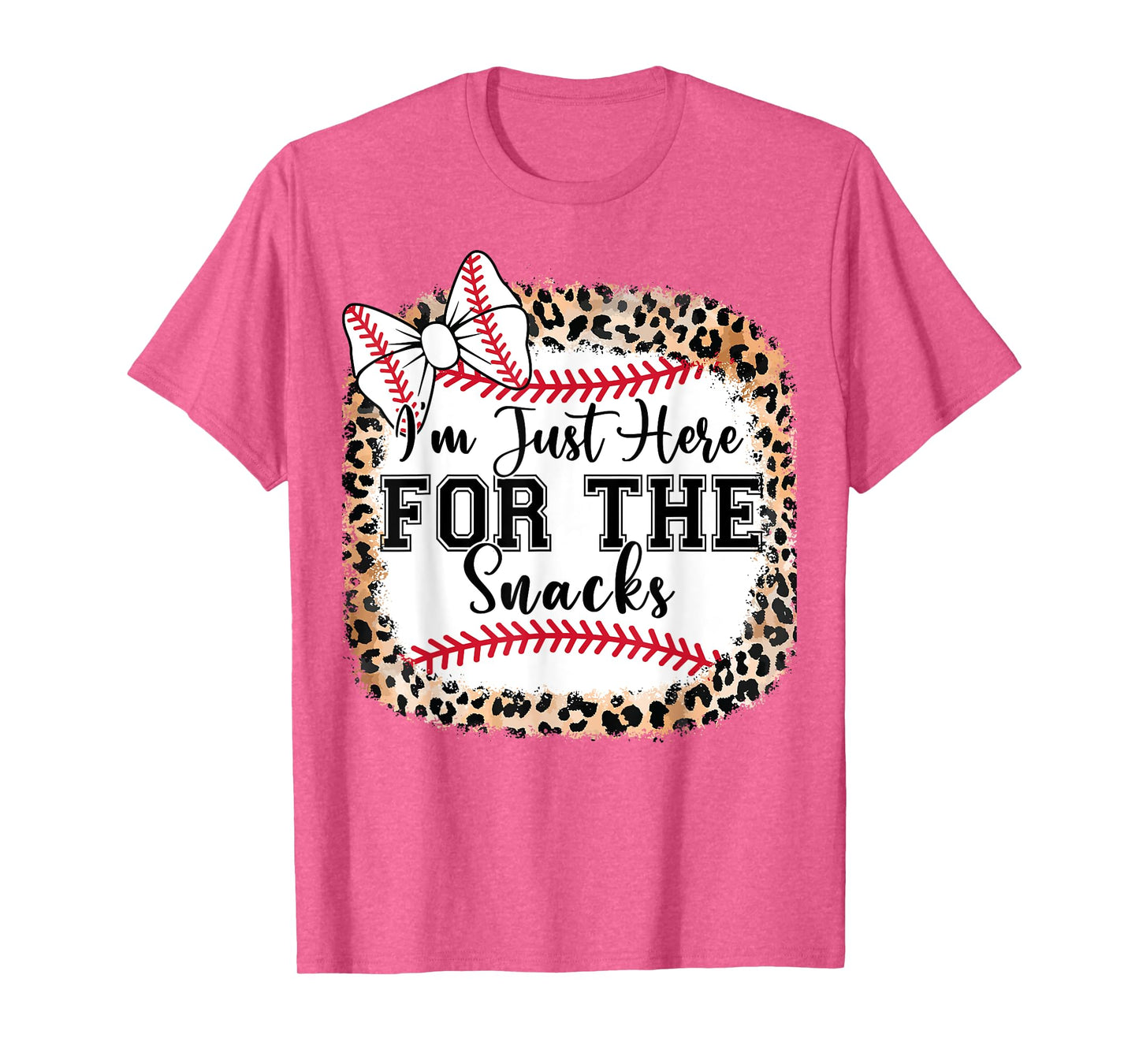 Baby I'm Just Here For The Snacks Baseball Sister Toddler T-Shirt