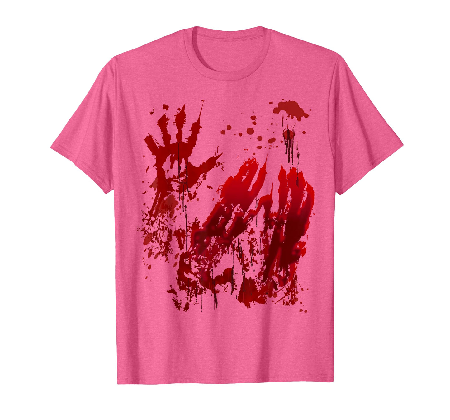 Bloody Halloween Shirt Blood Splatter Zombie Hand Graphic T-Shirt