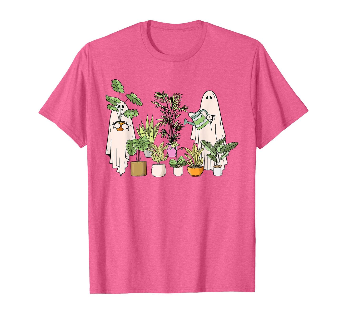 Ghost Plant Lady Halloween Gardening Plant Houseplant Lovers T-Shirt