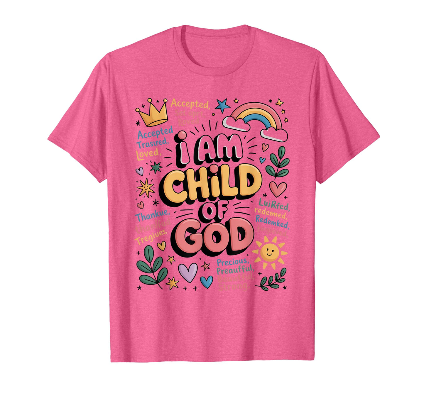 I am a Child of God Christian Retro Jesus Faith Gifts T-Shirt