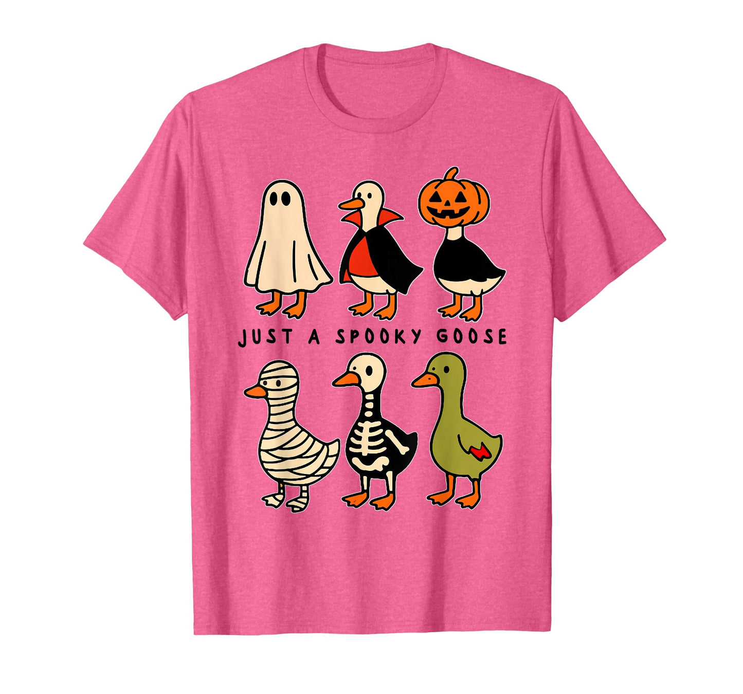 Just A Spooky Goose Halloween Silly Goose Funny Halloween T-Shirt